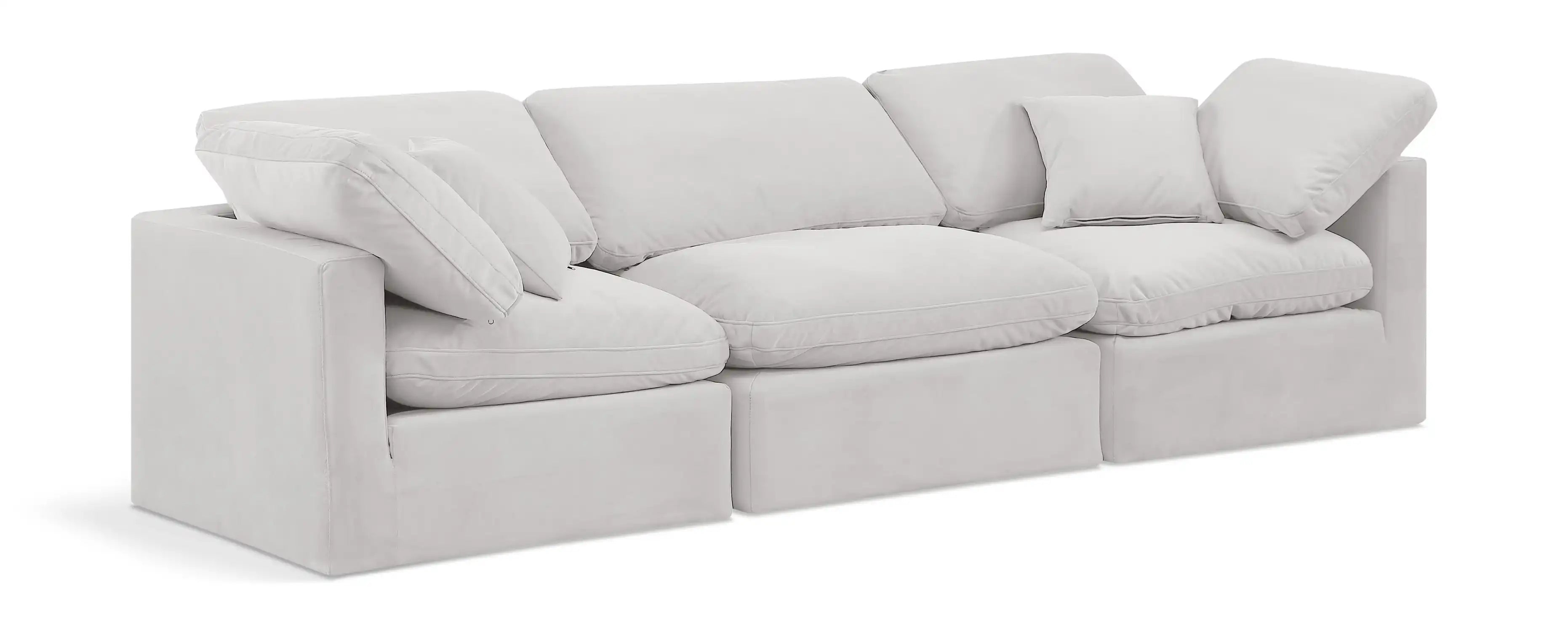 Indulge - Velvet 3 Seat Modular Sofa - Best Buy Furniture