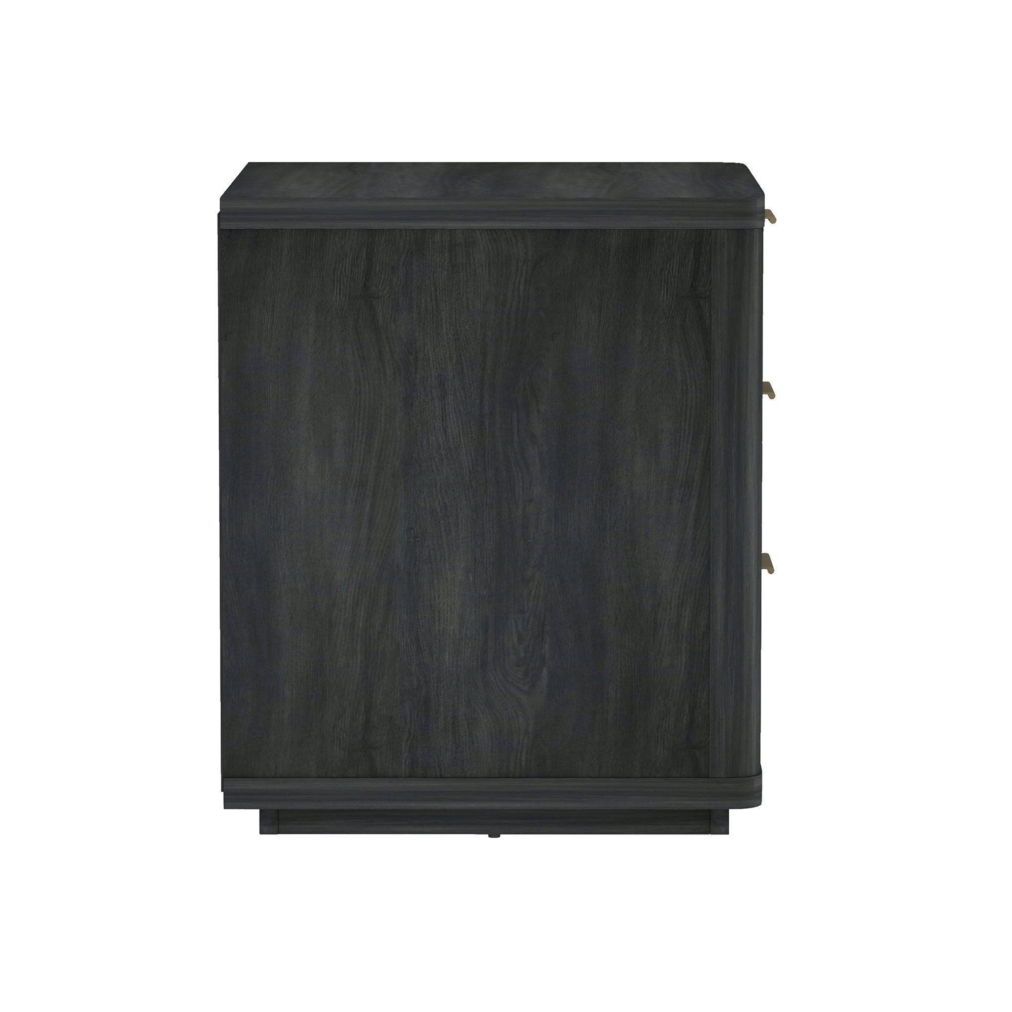 Evelyn - Nightstand With 3 Drawers, Smooth Rounded Edges