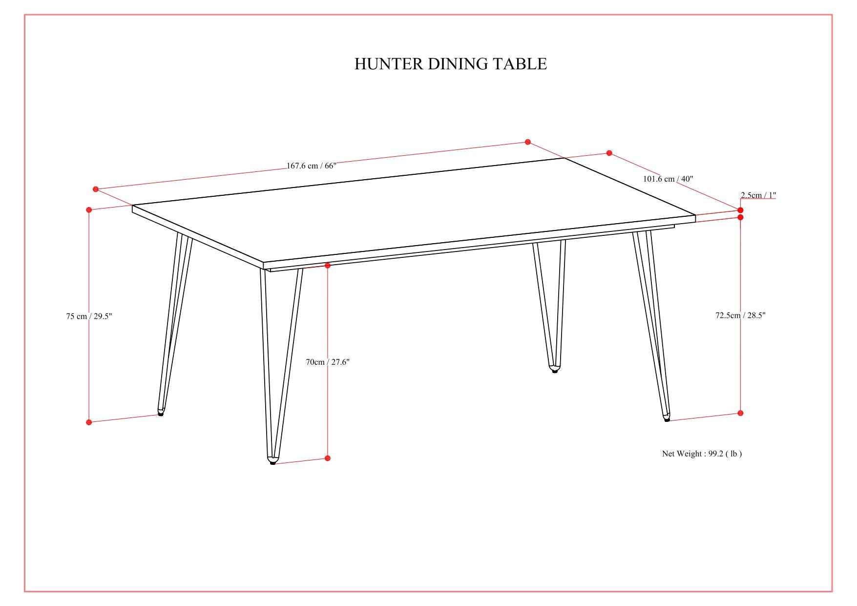 Hunter - Square Tabletop Dining Table - Best Buy Furniture