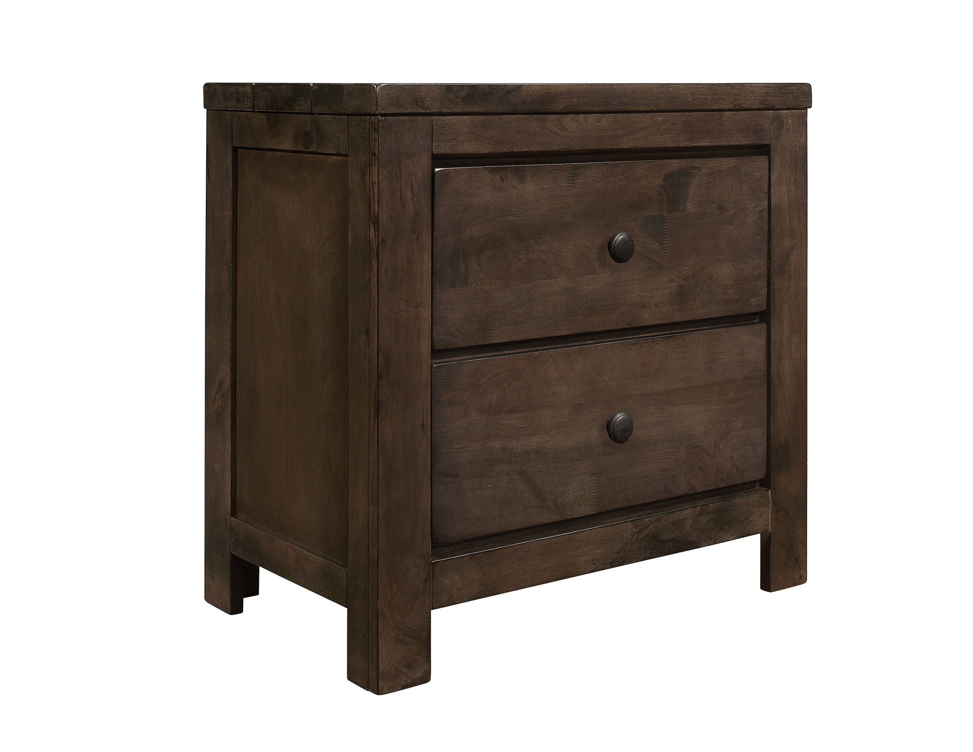 Verna - 2 Drawer Nightstand - Brown - Best Buy Furniture