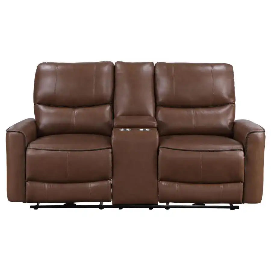 Greenfield - Upholstered Power Reclining Loveseat - Best Buy Furniture