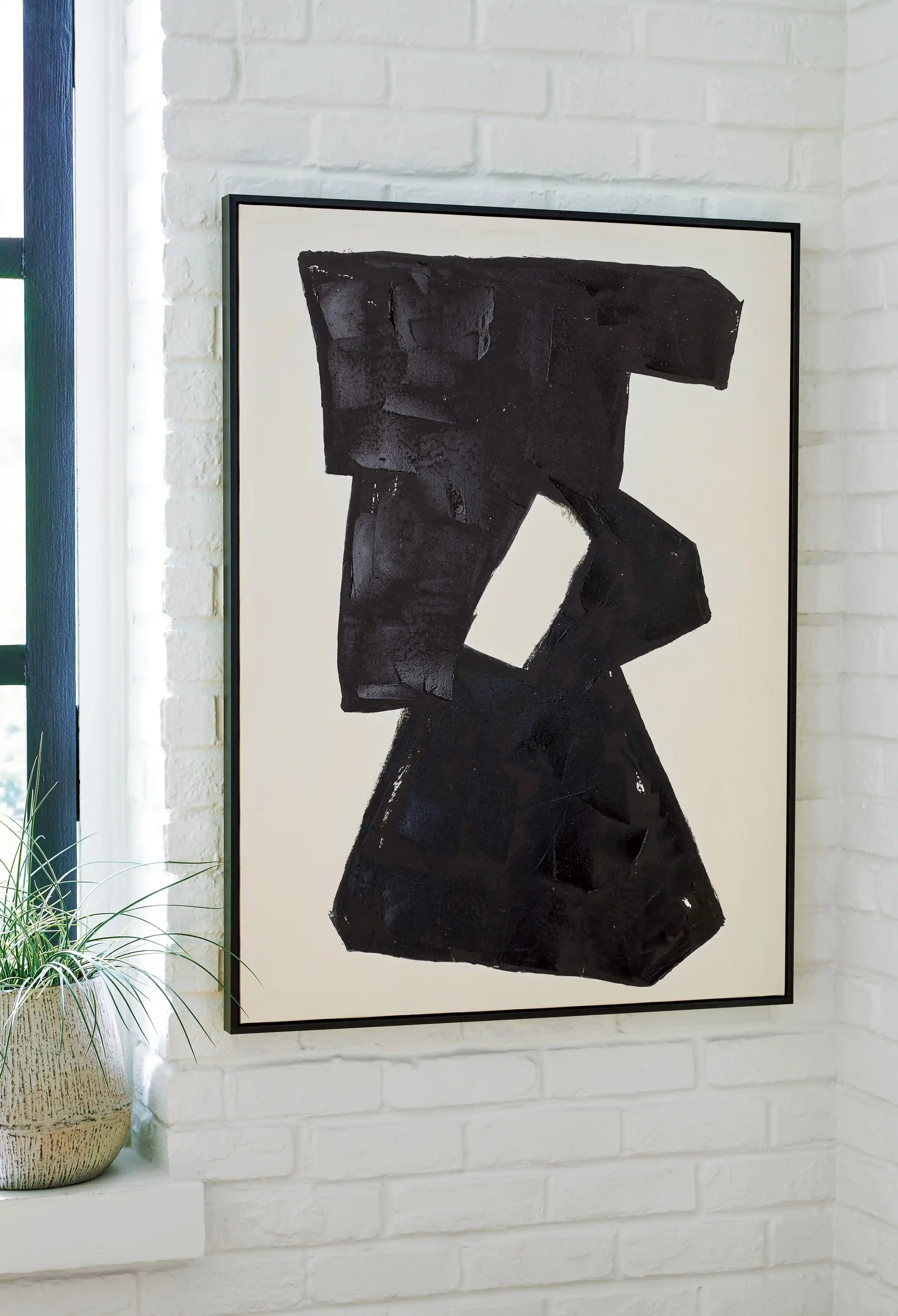 Garviery - Wall Art - Black / Cream - Best Buy Furniture
