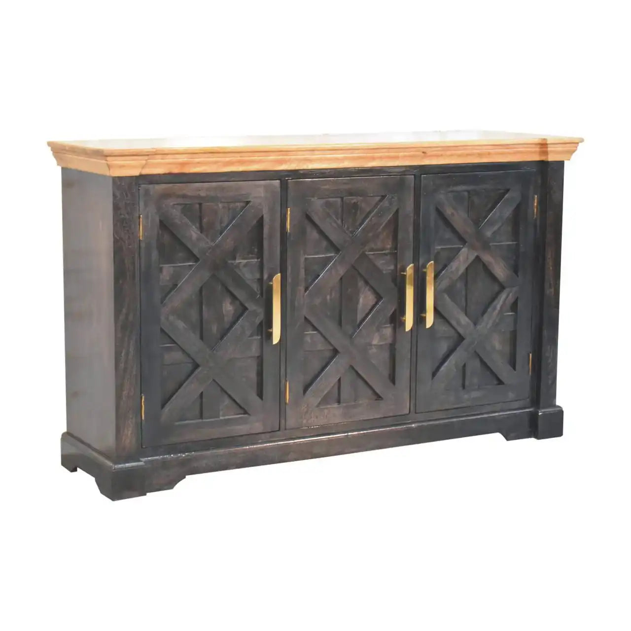 Regal - Rustic Sideboard - Black - Best Buy Furniture