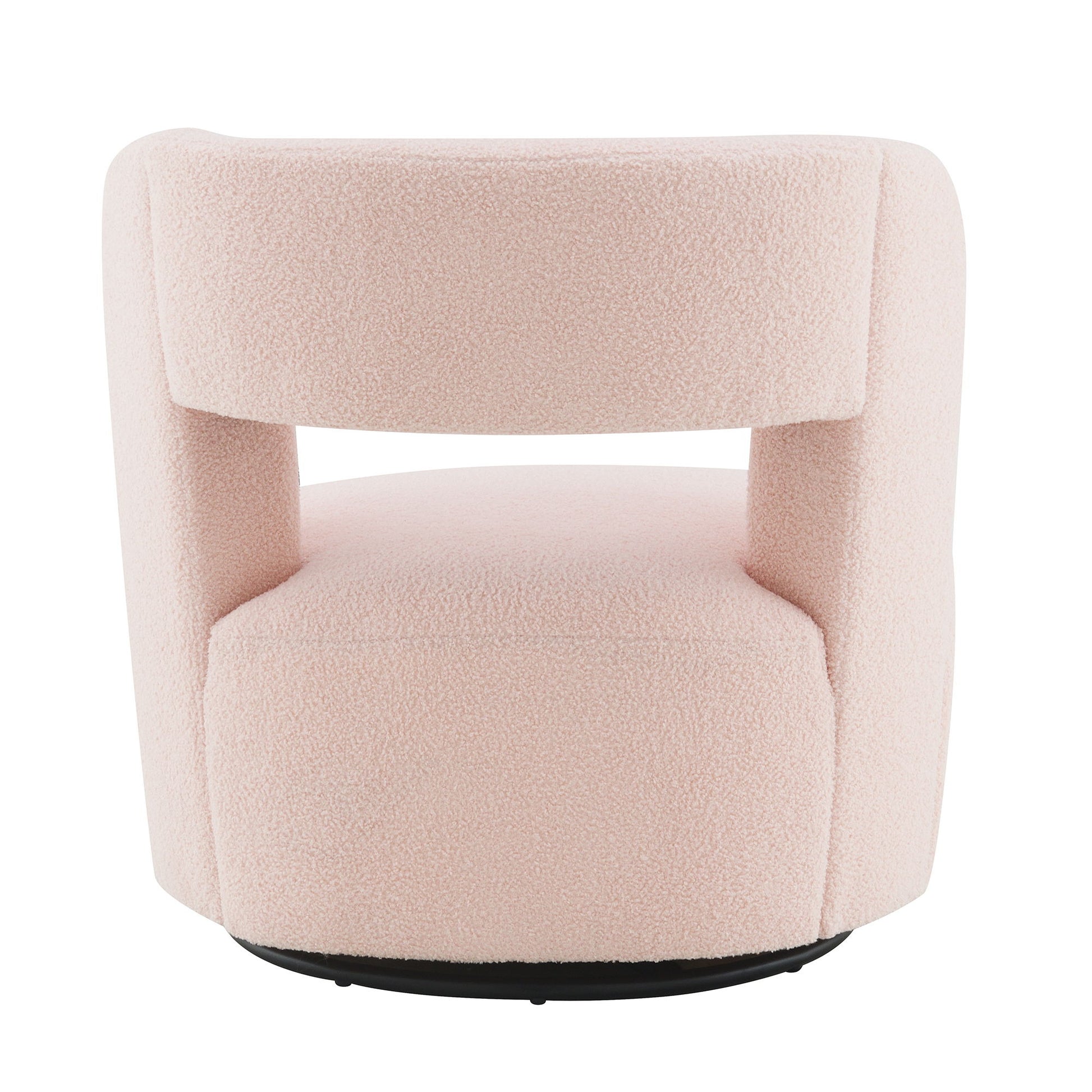 Swivel Comfy Round Barrel Chair With Soft Teddy Fabric For Living Room - Best Buy Furniture