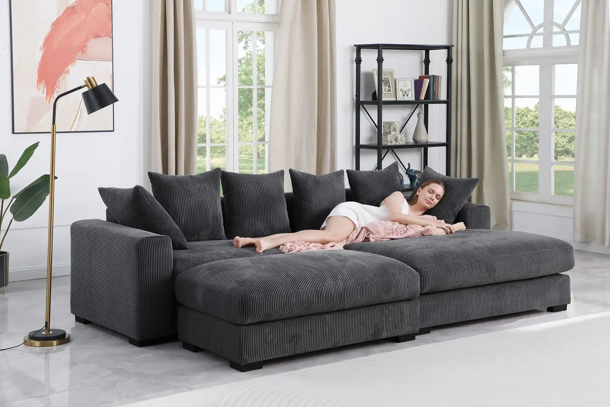 Duke - 4 Piece Upholstered Sectional - Best Buy Furniture
