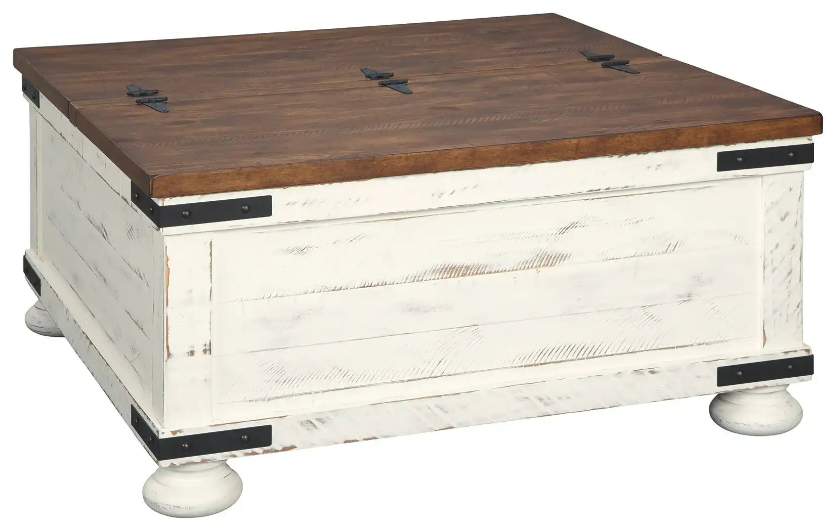 Wystfield - Cocktail Table with Storage - White / Brown - Best Buy Furniture