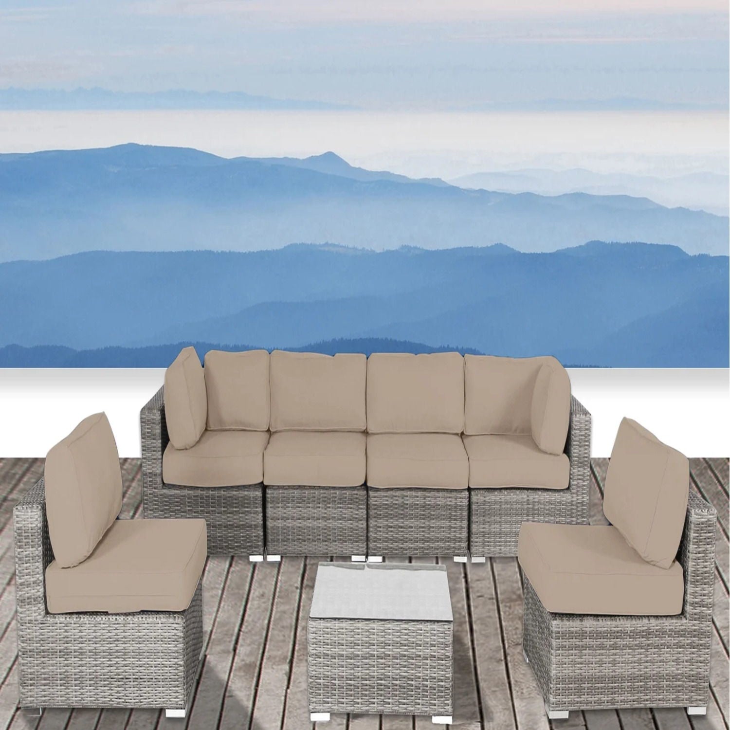 Outdoor Wicker Seating Group With Cushions - Best Buy Furniture
