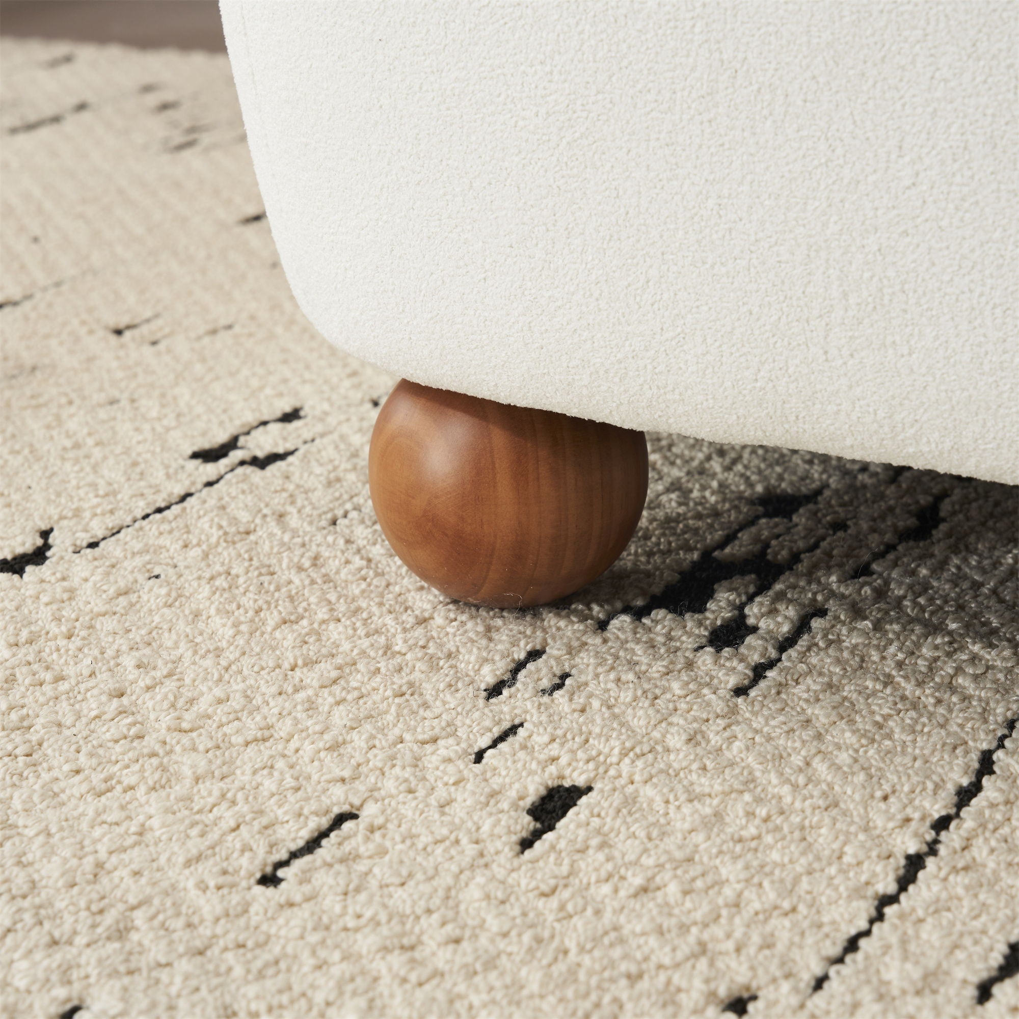 Modern Low Back Accent Upholstered Armless Living Room Chairs, Round Feet - Best Buy Furniture