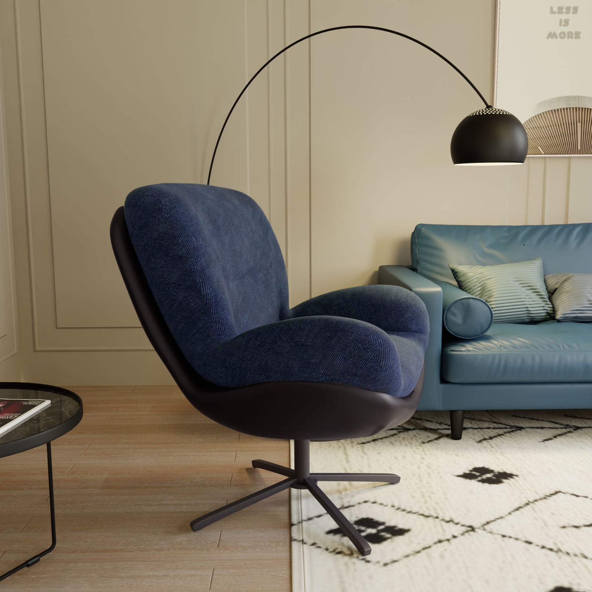 360° Swivel Office Chair, No Wheels - Best Buy Furniture