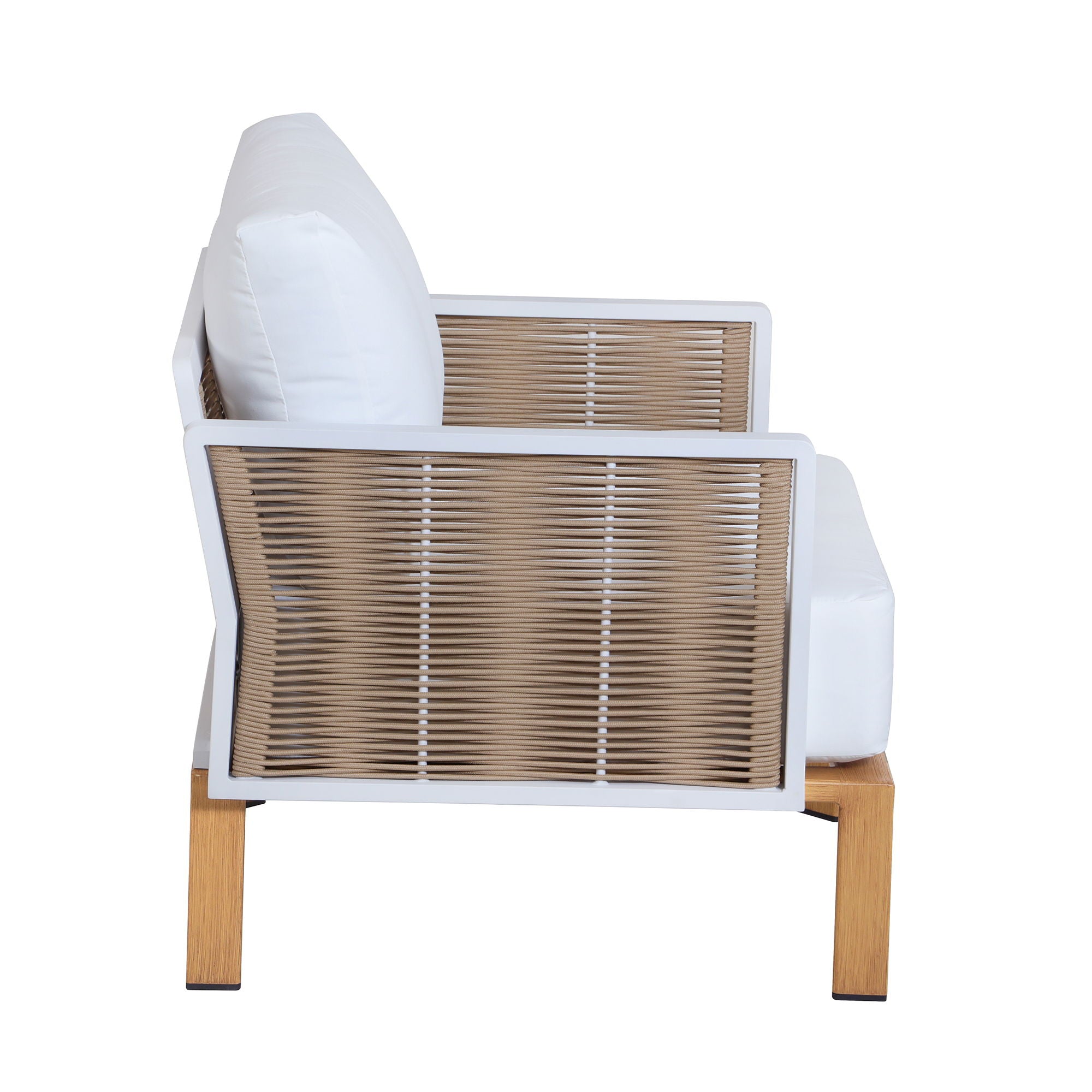 Vine - 4 Piece Outdoor Conversation Set - White