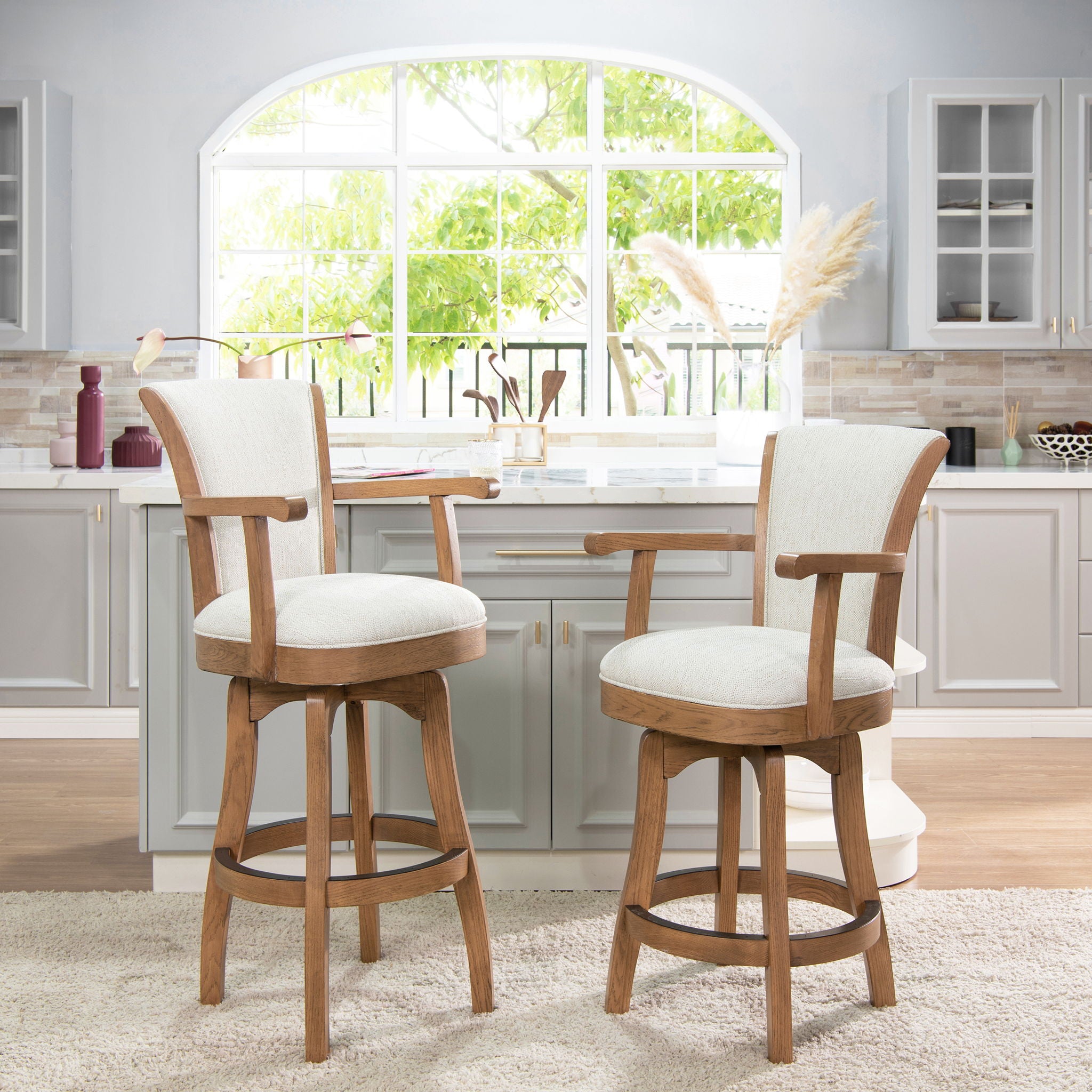 Williams - Swivel Counter Height Bar Stool - Best Buy Furniture