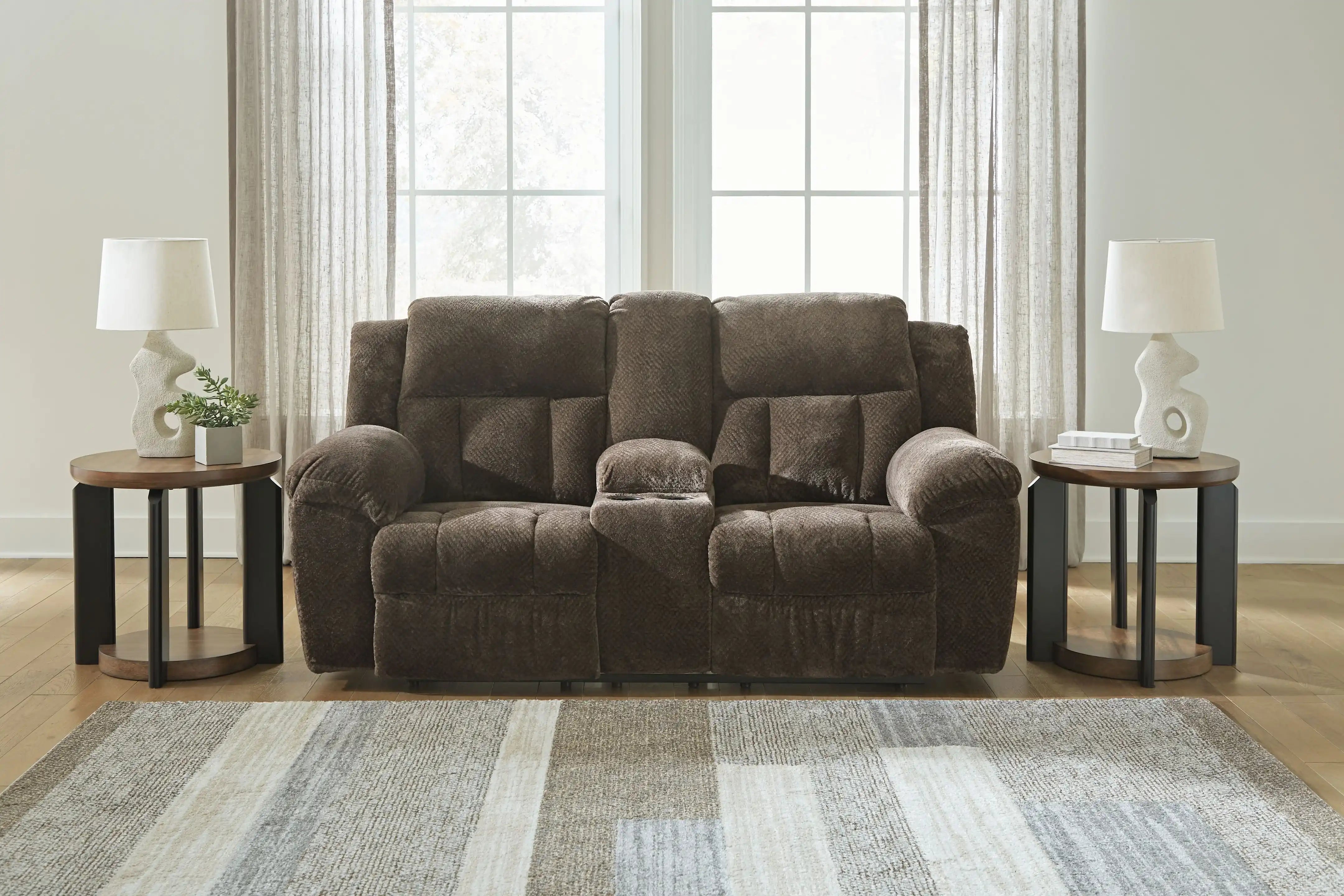 Frohn - Dbl Reclining Loveseat With Console - Best Buy Furniture