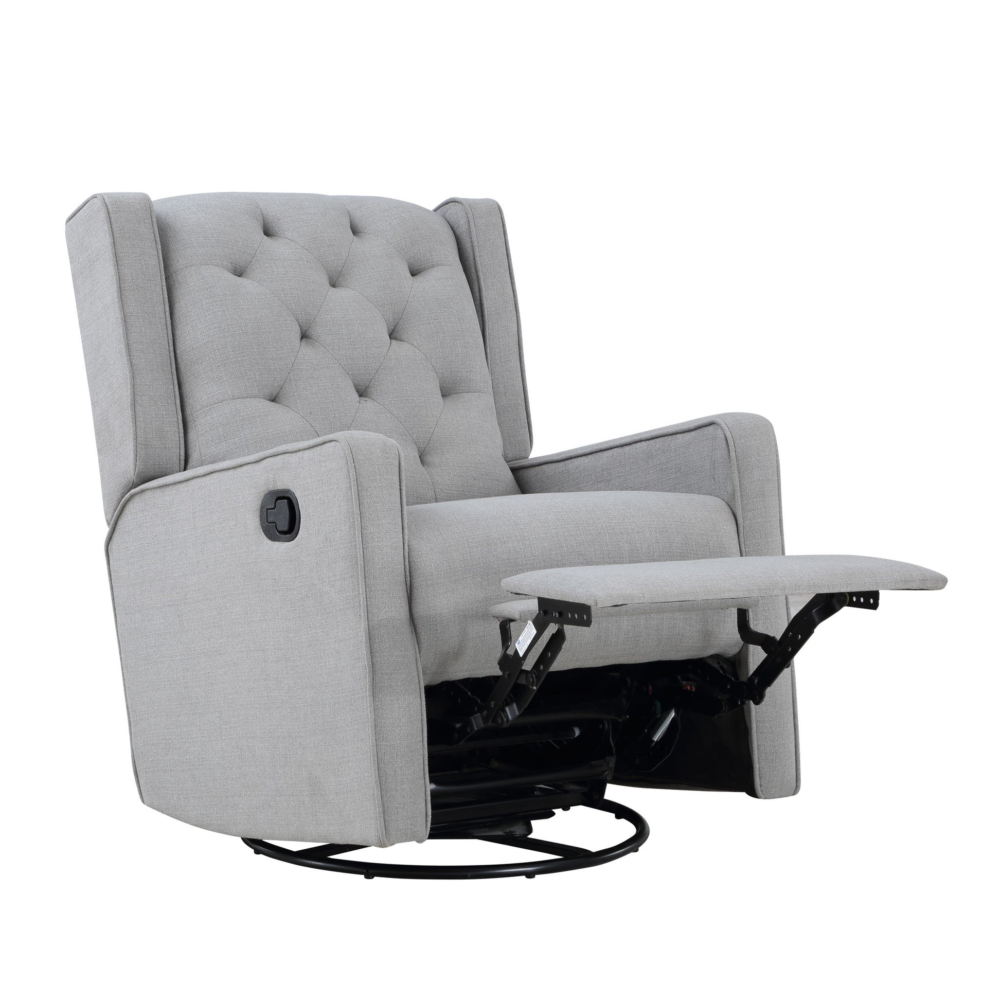Milah - Gliding Swivel Recliner Tufted - Best Buy Furniture
