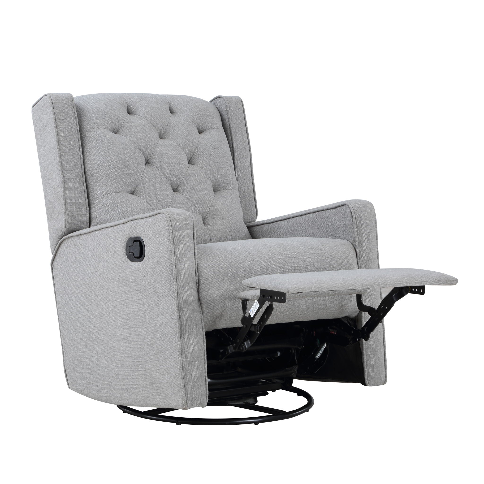 Milah - Gliding Swivel Recliner Tufted - Best Buy Furniture