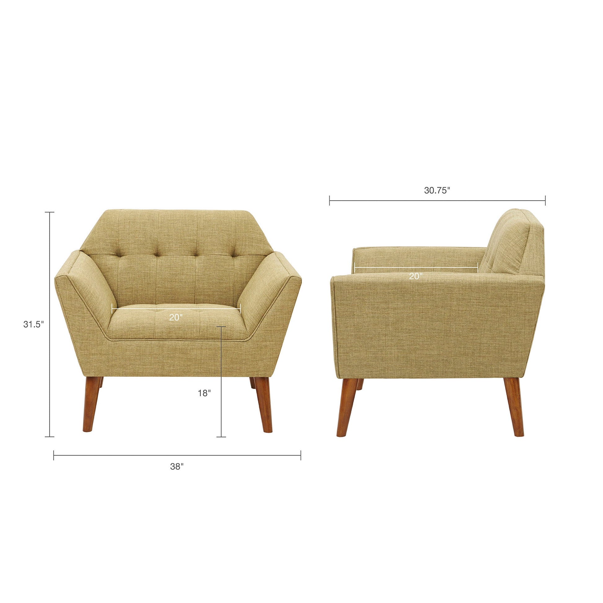 Modern Lounge Chair With Button Tufting - Best Buy Furniture