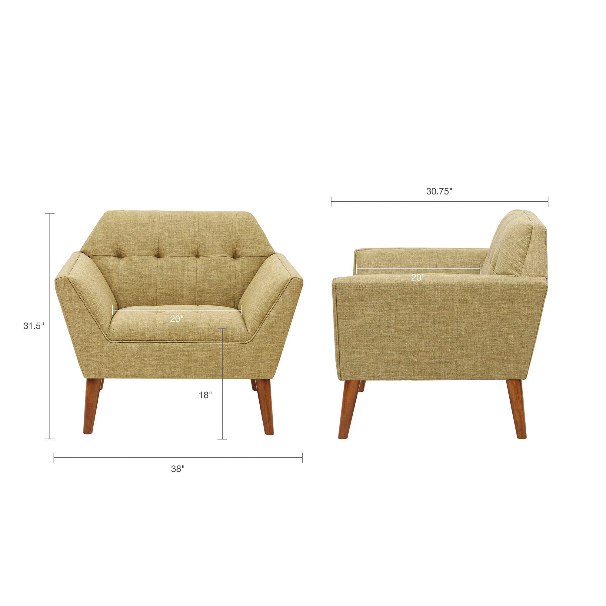 Modern Lounge Chair With Button Tufting - Best Buy Furniture