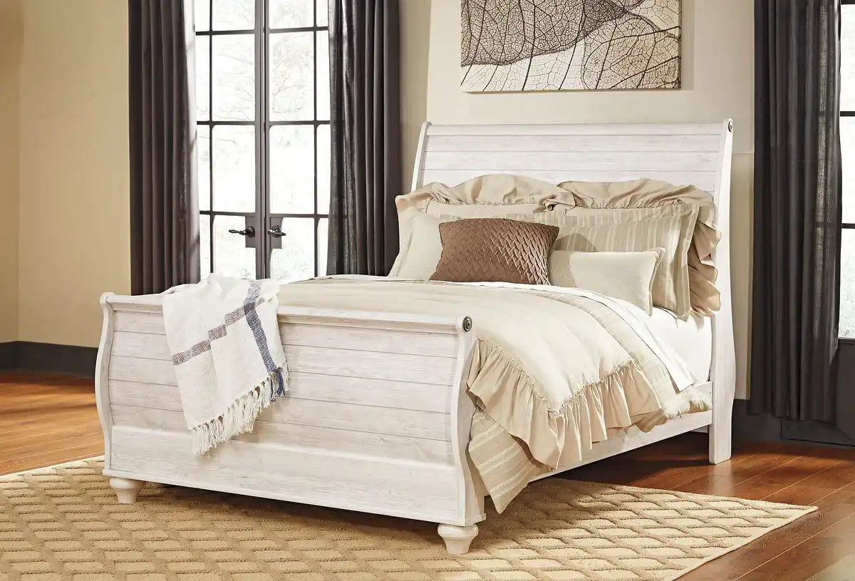 Willowton - Sleigh Bed - Best Buy Furniture