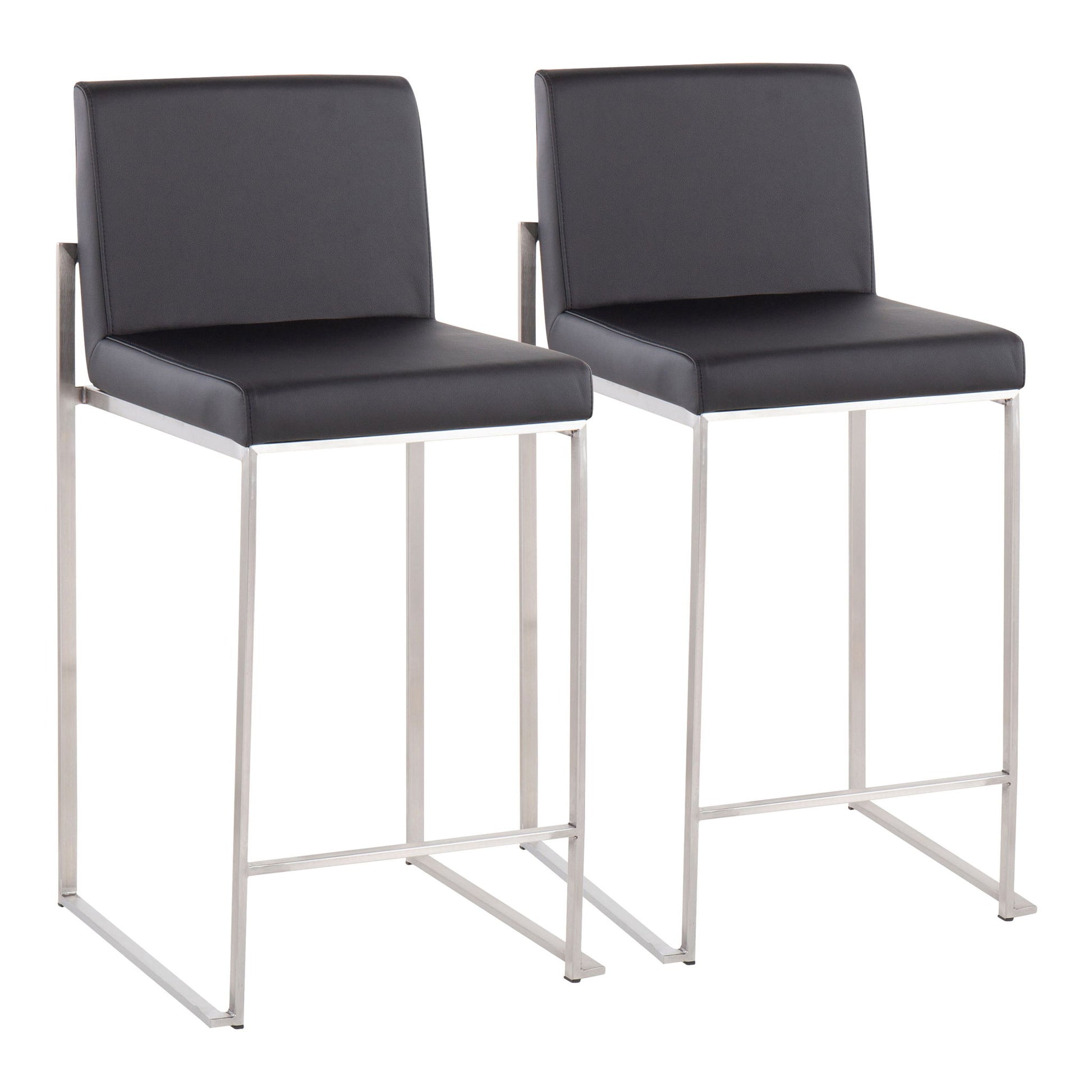Fuji - Contemporary High Back Counter Stool, Functional Design - Best Buy Furniture