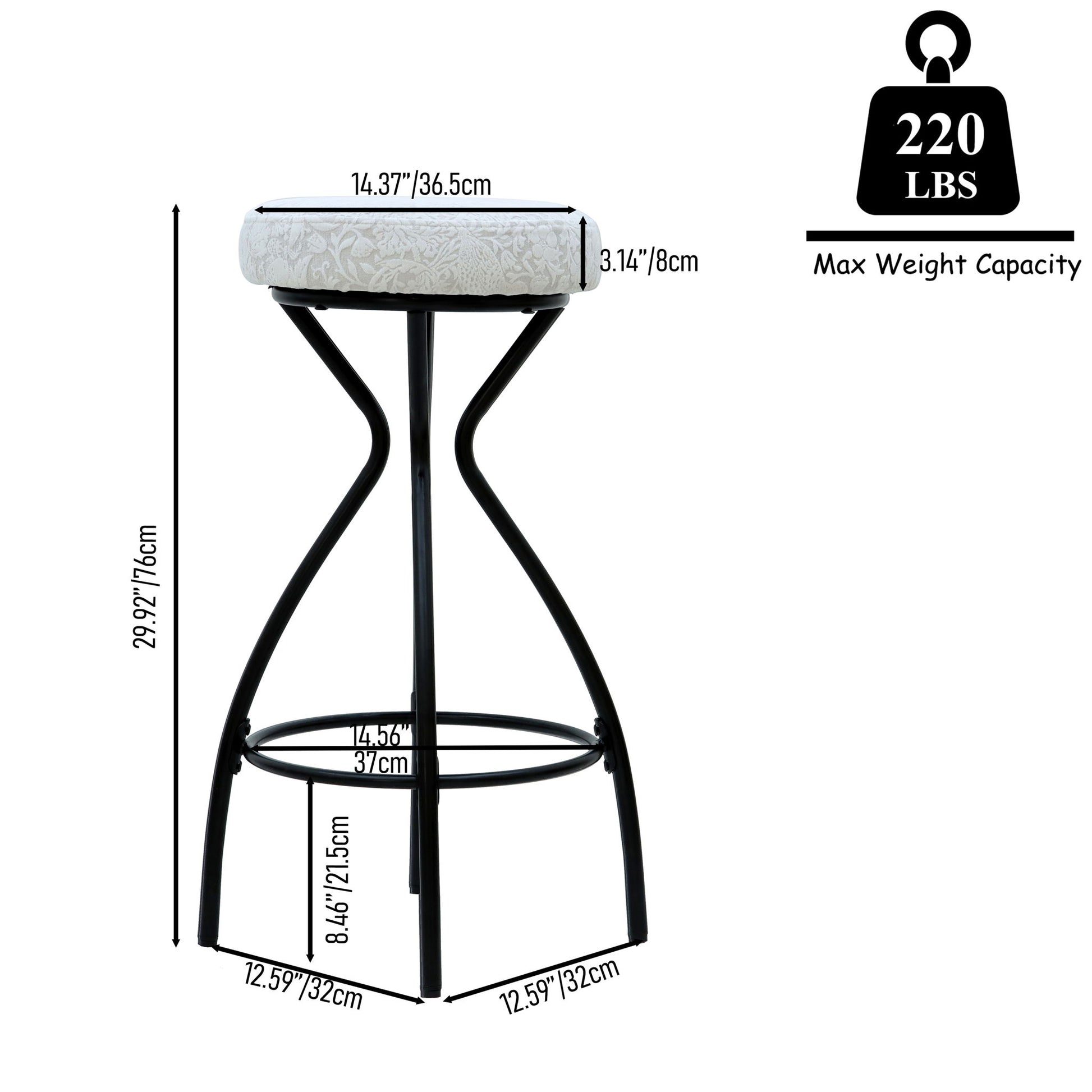 Modern Backless Bar Stools For Kitchen Island (Set of 2) - Best Buy Furniture