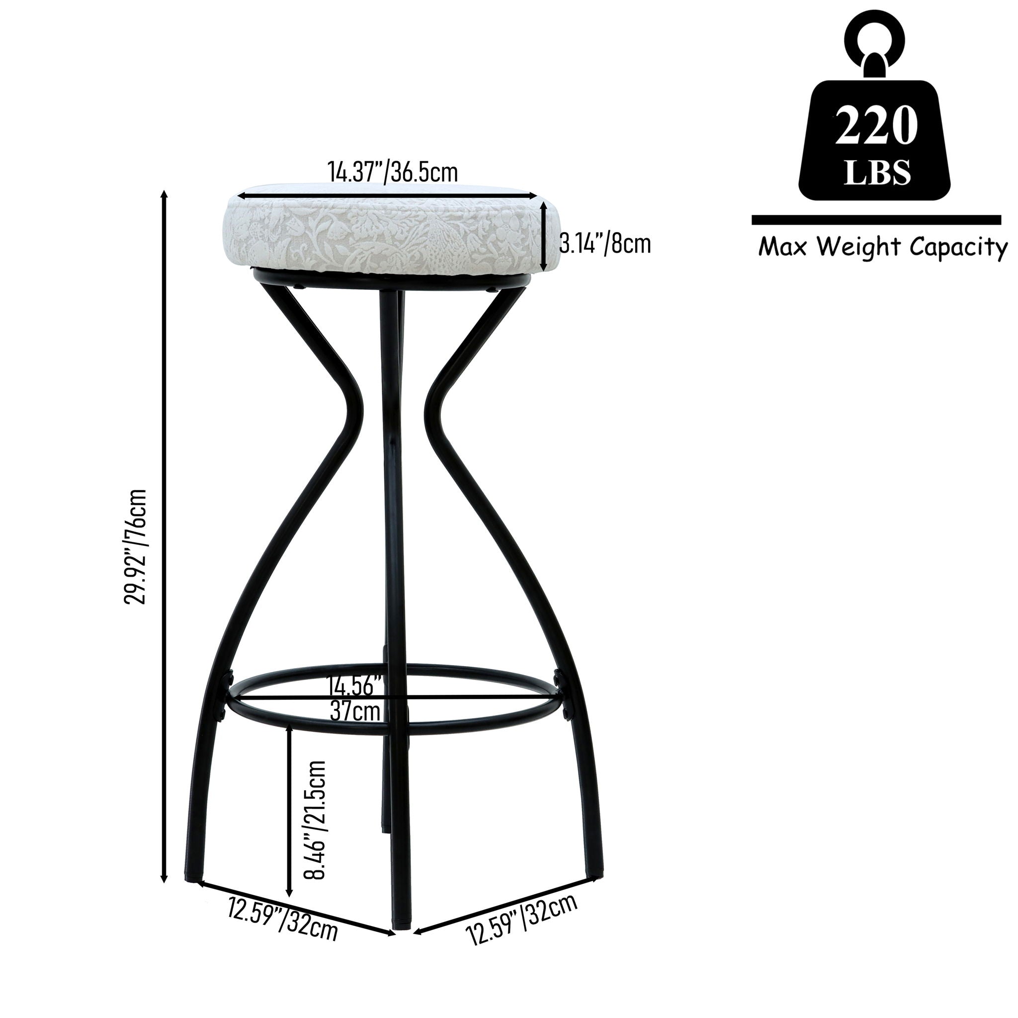 Modern Backless Bar Stools For Kitchen Island (Set of 2) - Best Buy Furniture