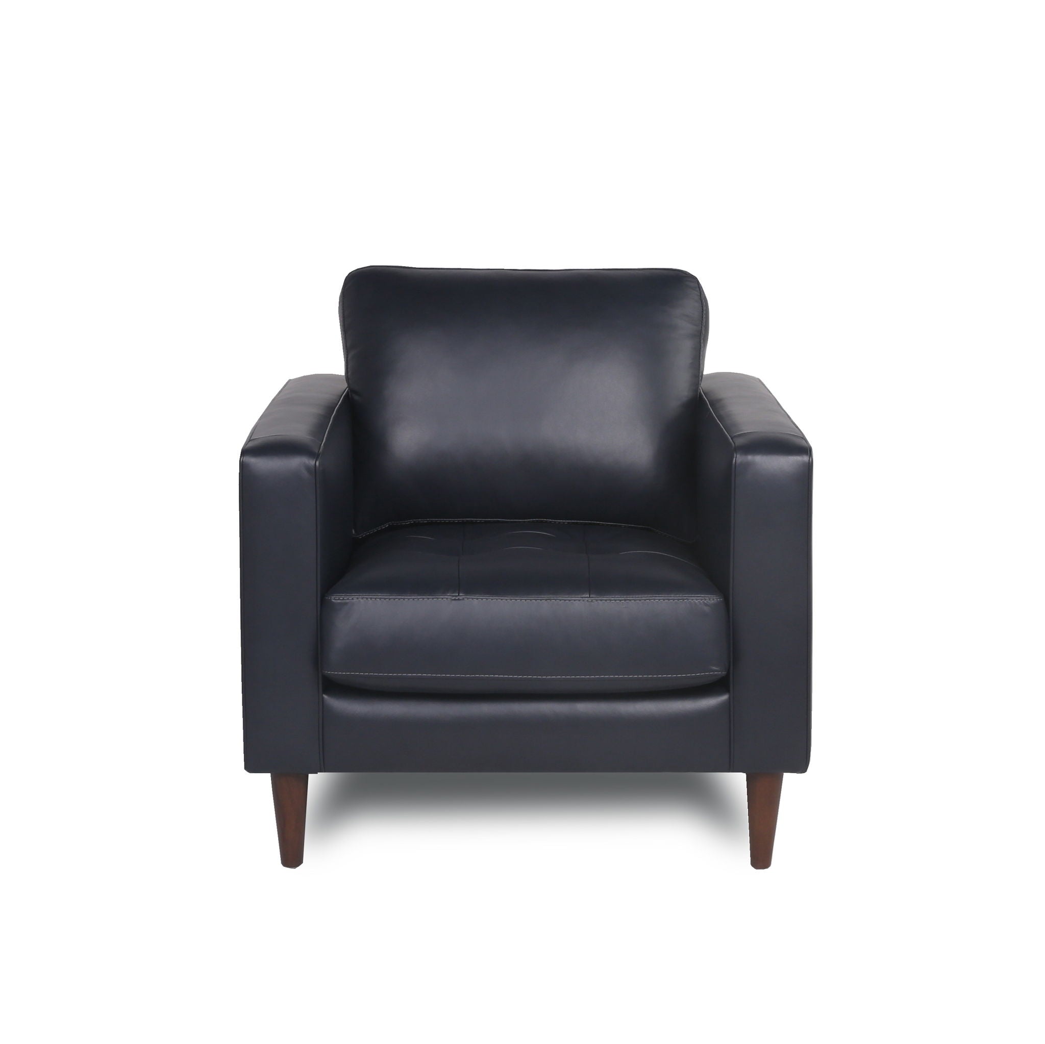 Mid-Century Tufted Leather Chair - Best Buy Furniture