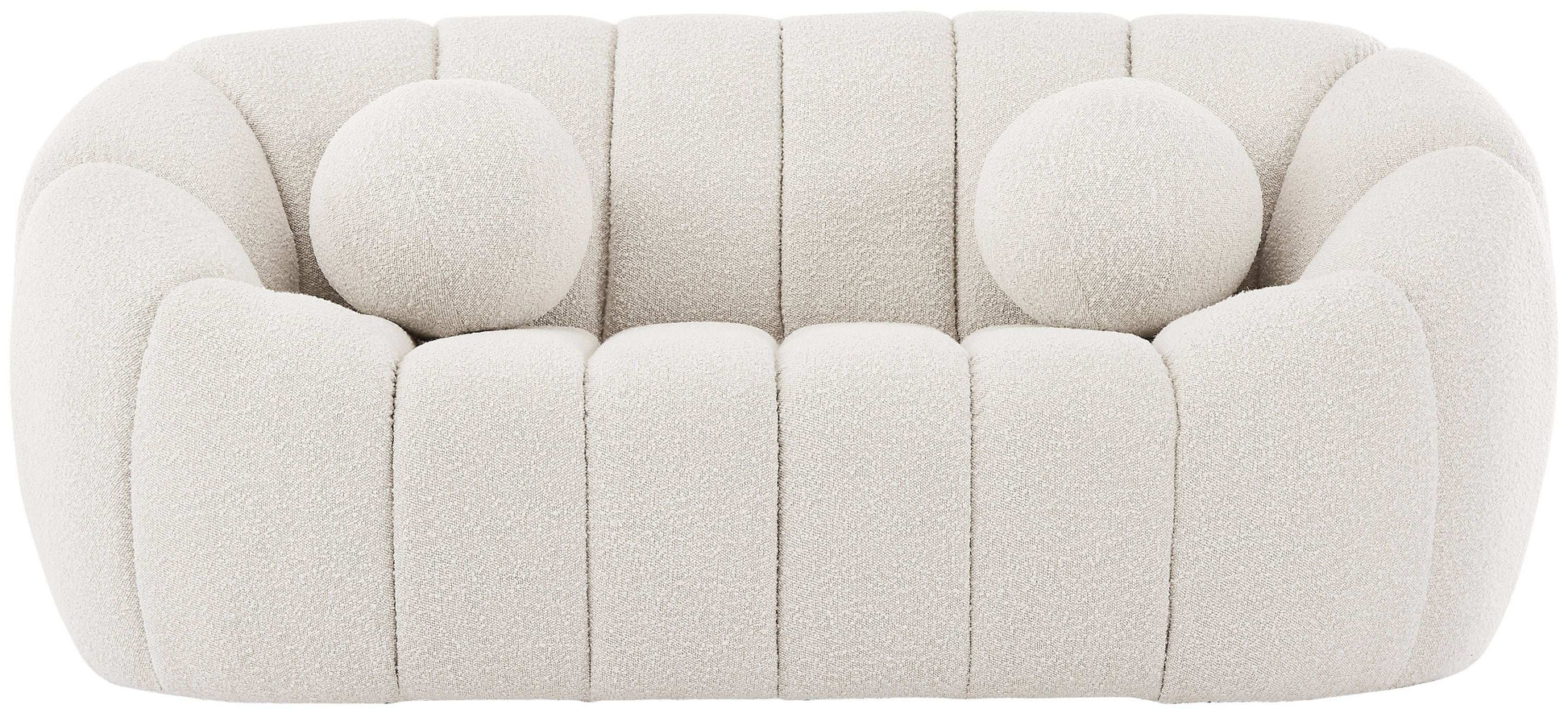 Elijah - Boucle Fabric Loveseat - Best Buy Furniture