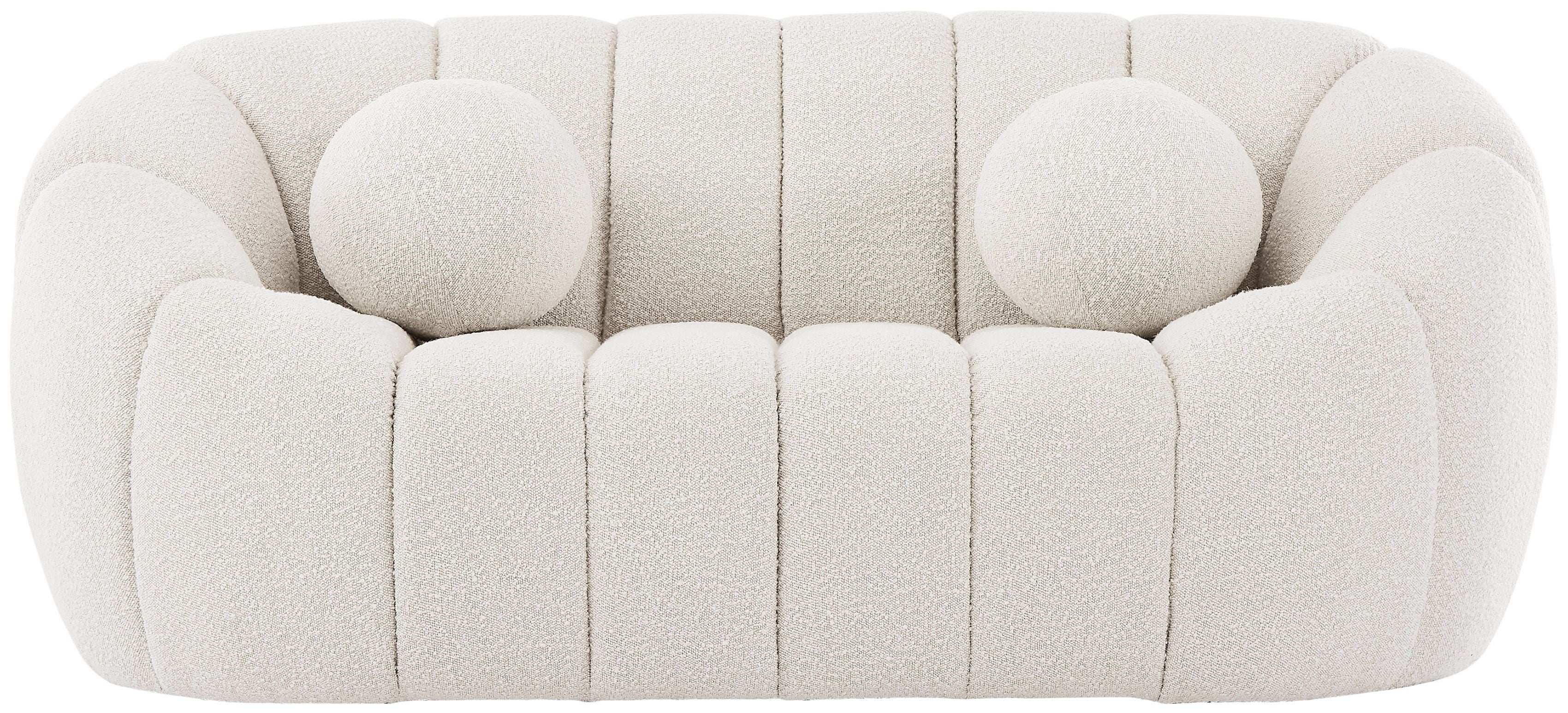 Elijah - Boucle Fabric Loveseat - Best Buy Furniture