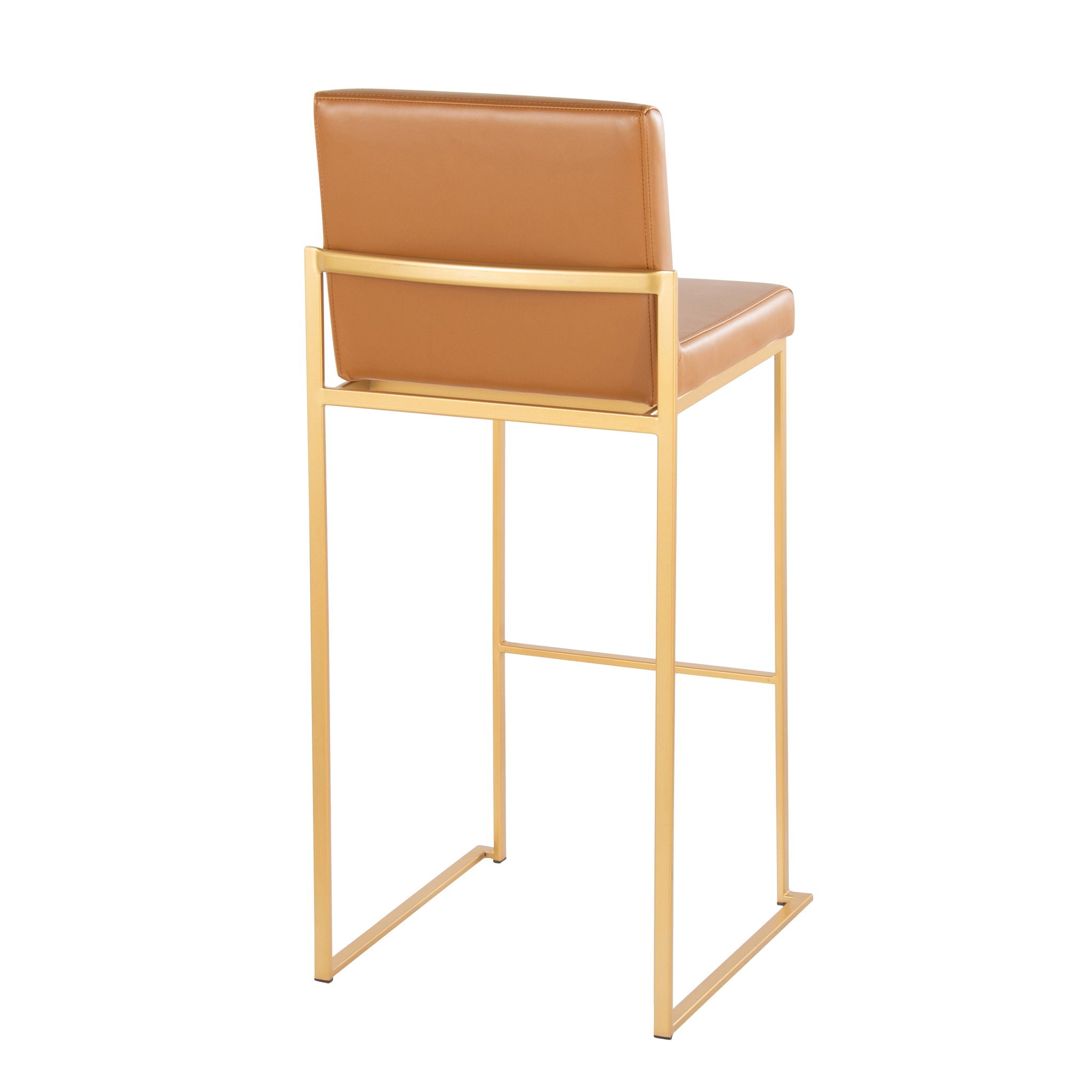Fuji - Contemporary Design High Back Barstool (Set of 2) - Best Buy Furniture