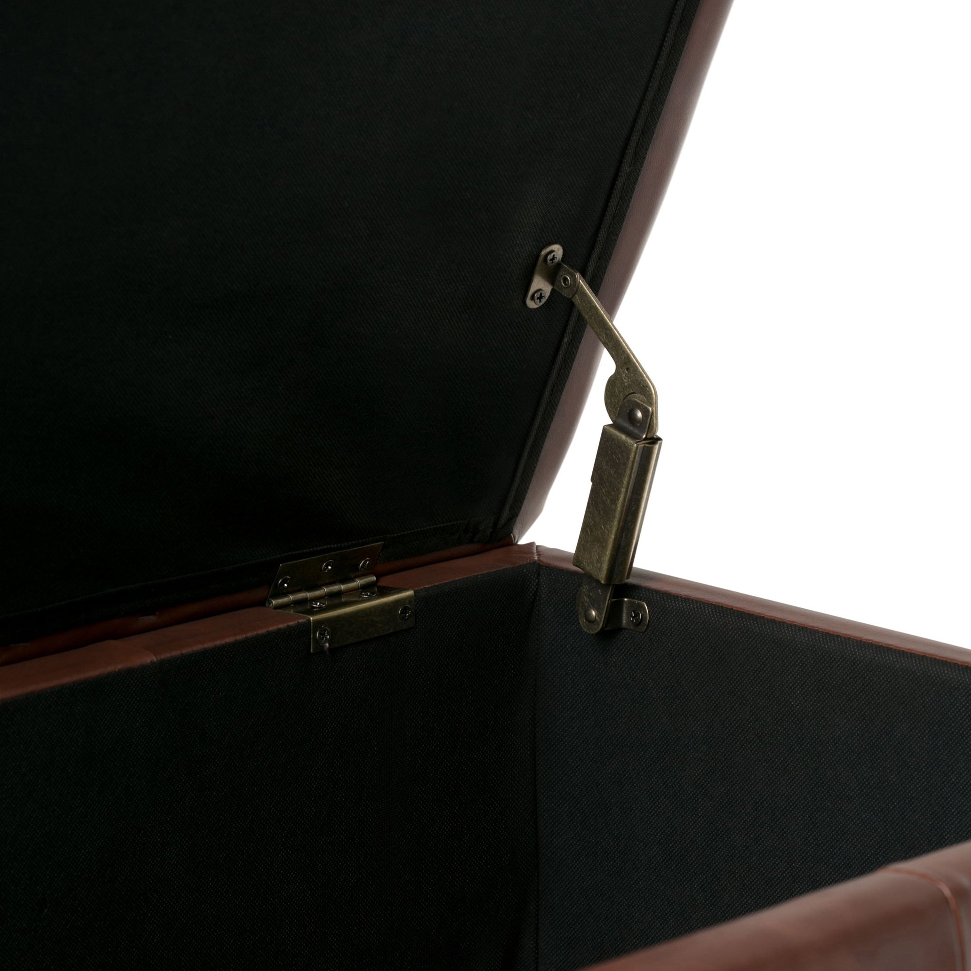 Emily - Storage Ottoman - Cognac - Best Buy Furniture