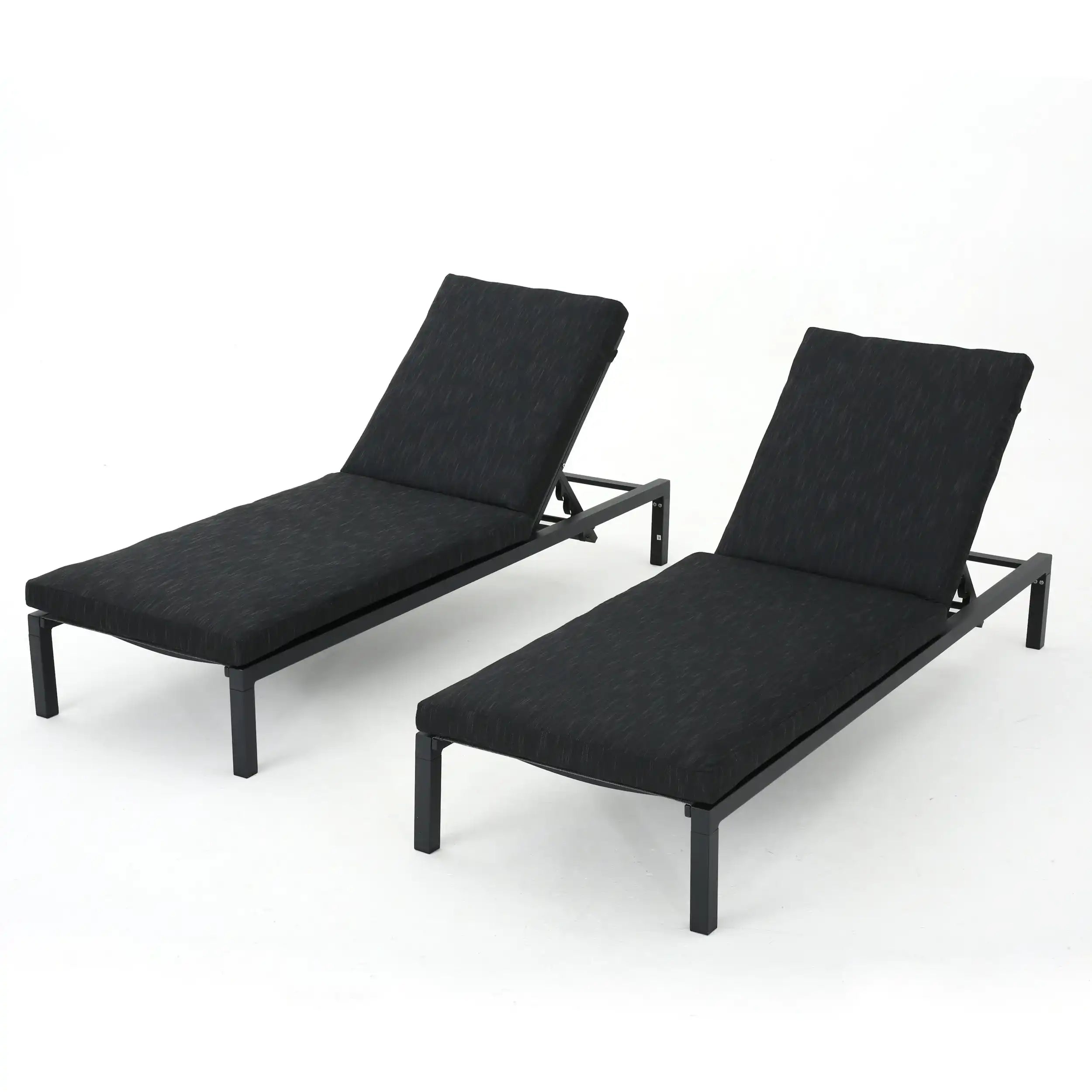 NAVAN CHAISE LOUNGE - DARK GREY SET OF 2 - Best Buy Furniture