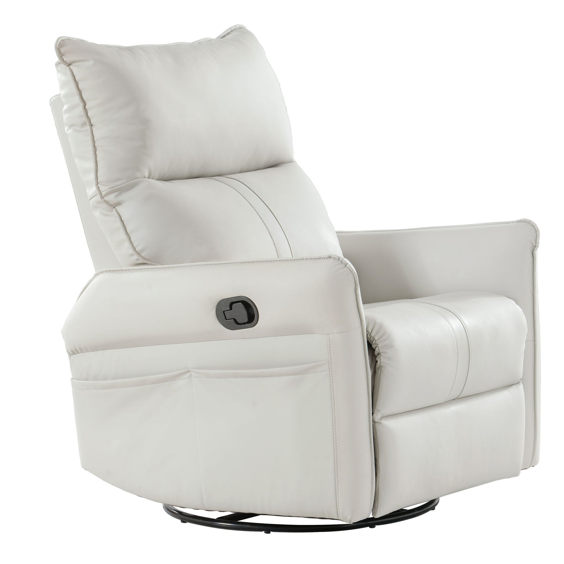 360° Modern Small Rocking Swivel Recliner Chair With Side Pocket - Best Buy Furniture