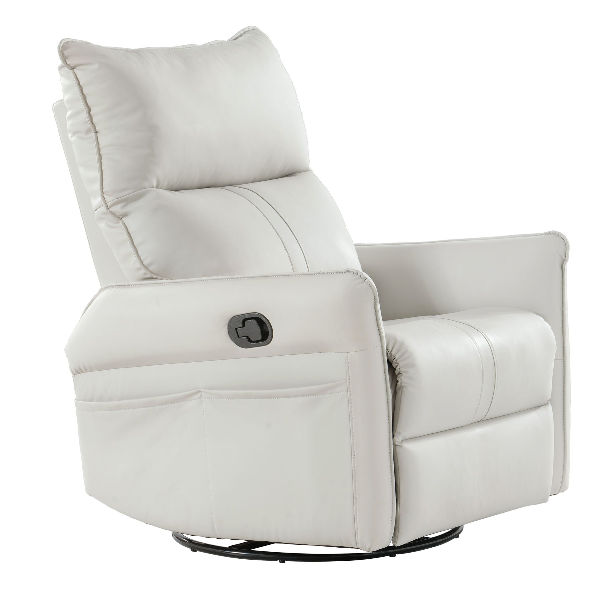 360° Modern Small Rocking Swivel Recliner Chair With Side Pocket - Best Buy Furniture