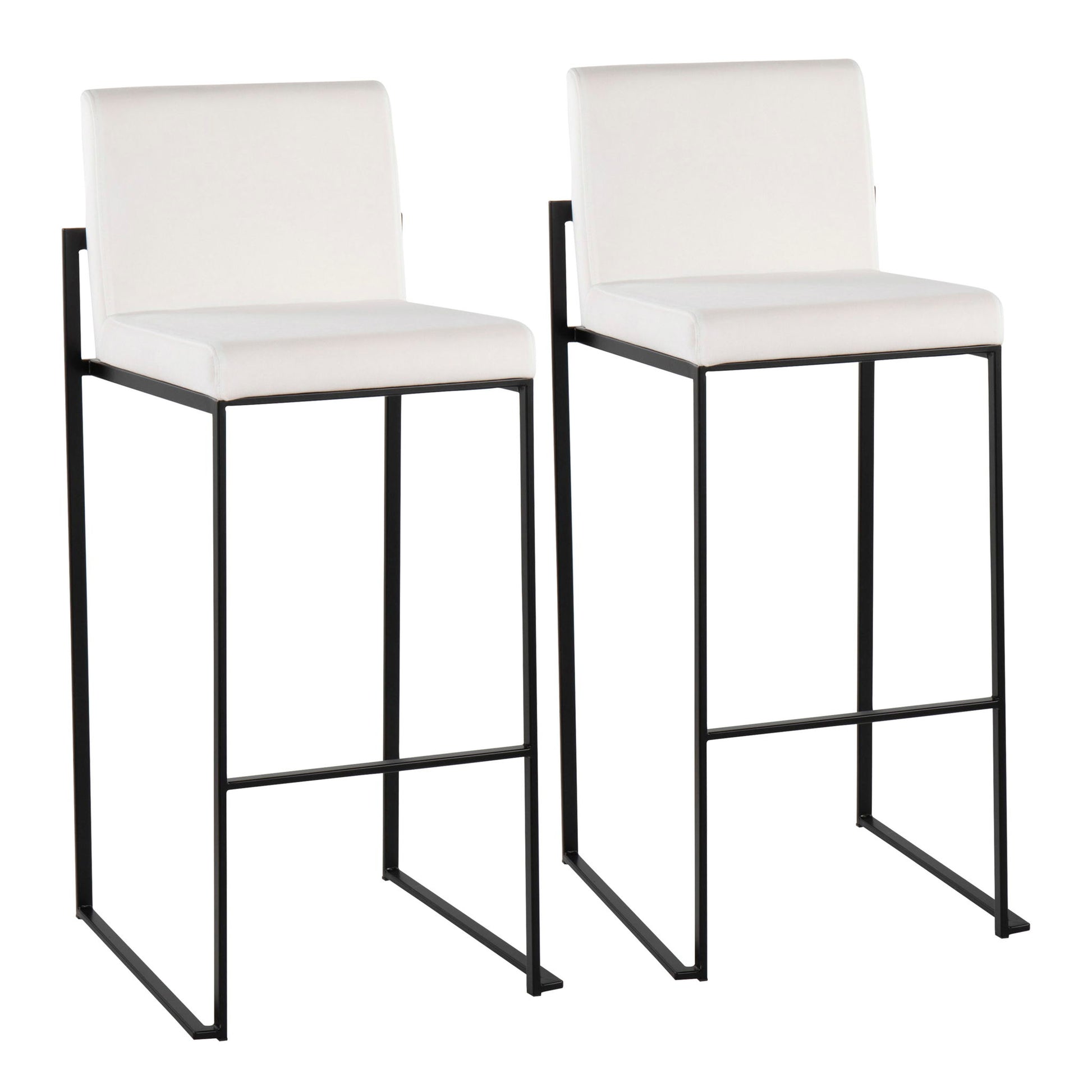 Fuji - Contemporary High Back Barstool Elegant Design - Best Buy Furniture