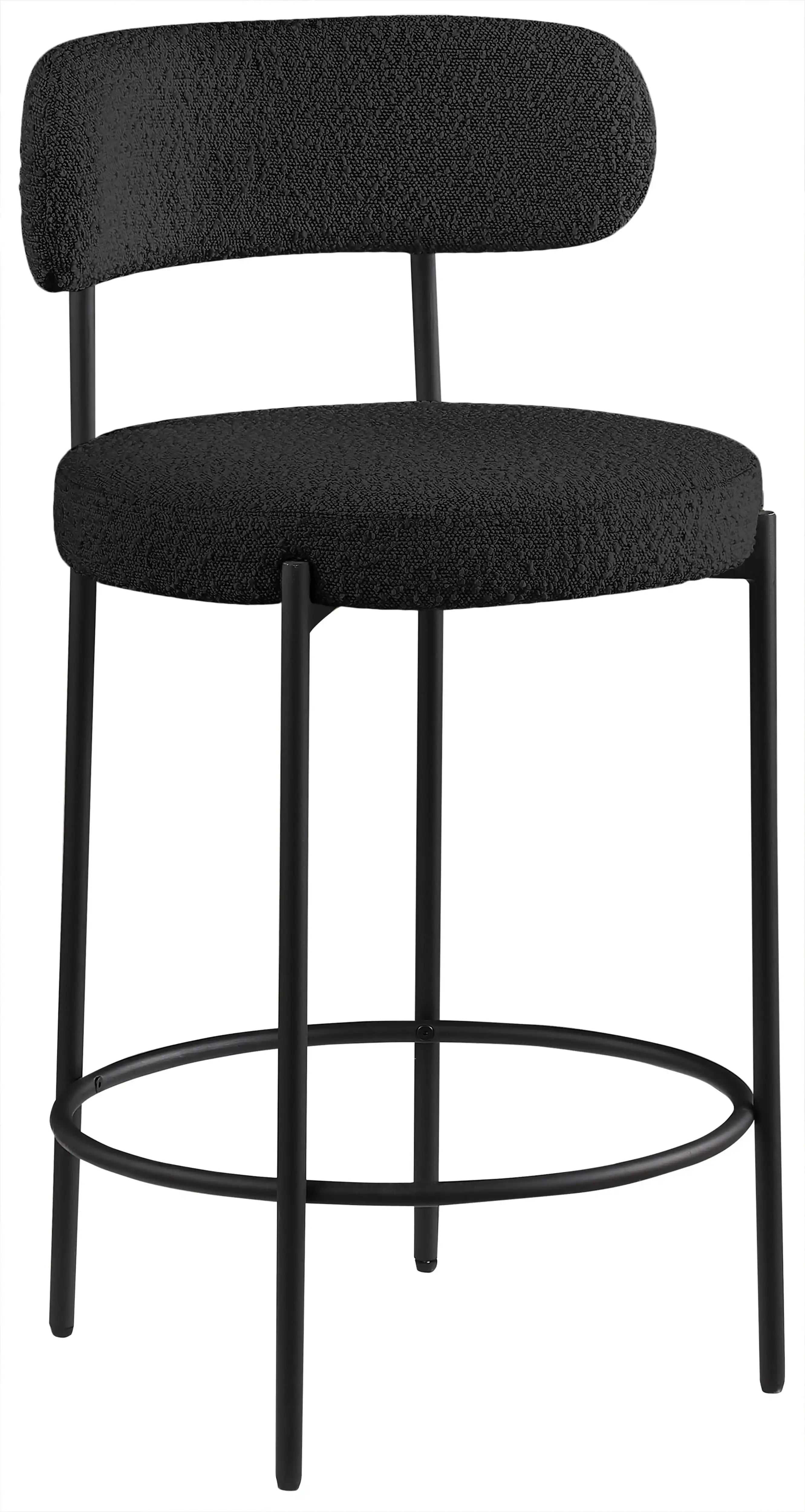 Beacon - Boucle Fabric Stool (Set of 2) - Best Buy Furniture