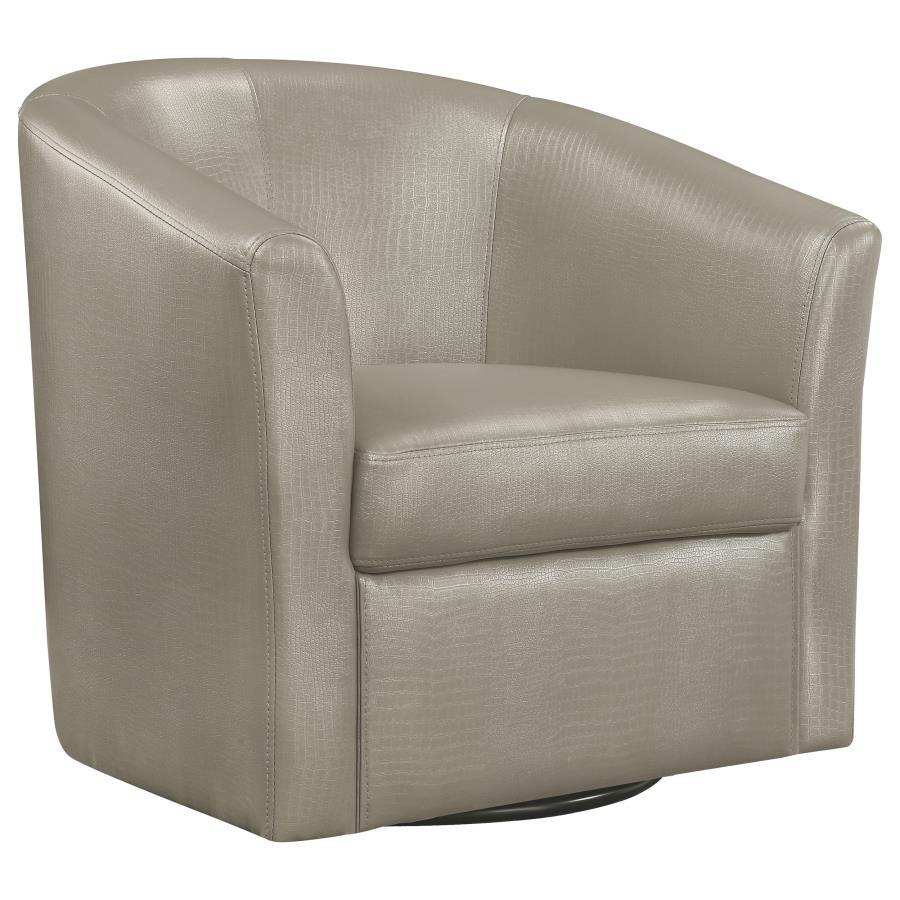 Turner - Upholstered Barrel Back Swivel Chair - Best Buy Furniture