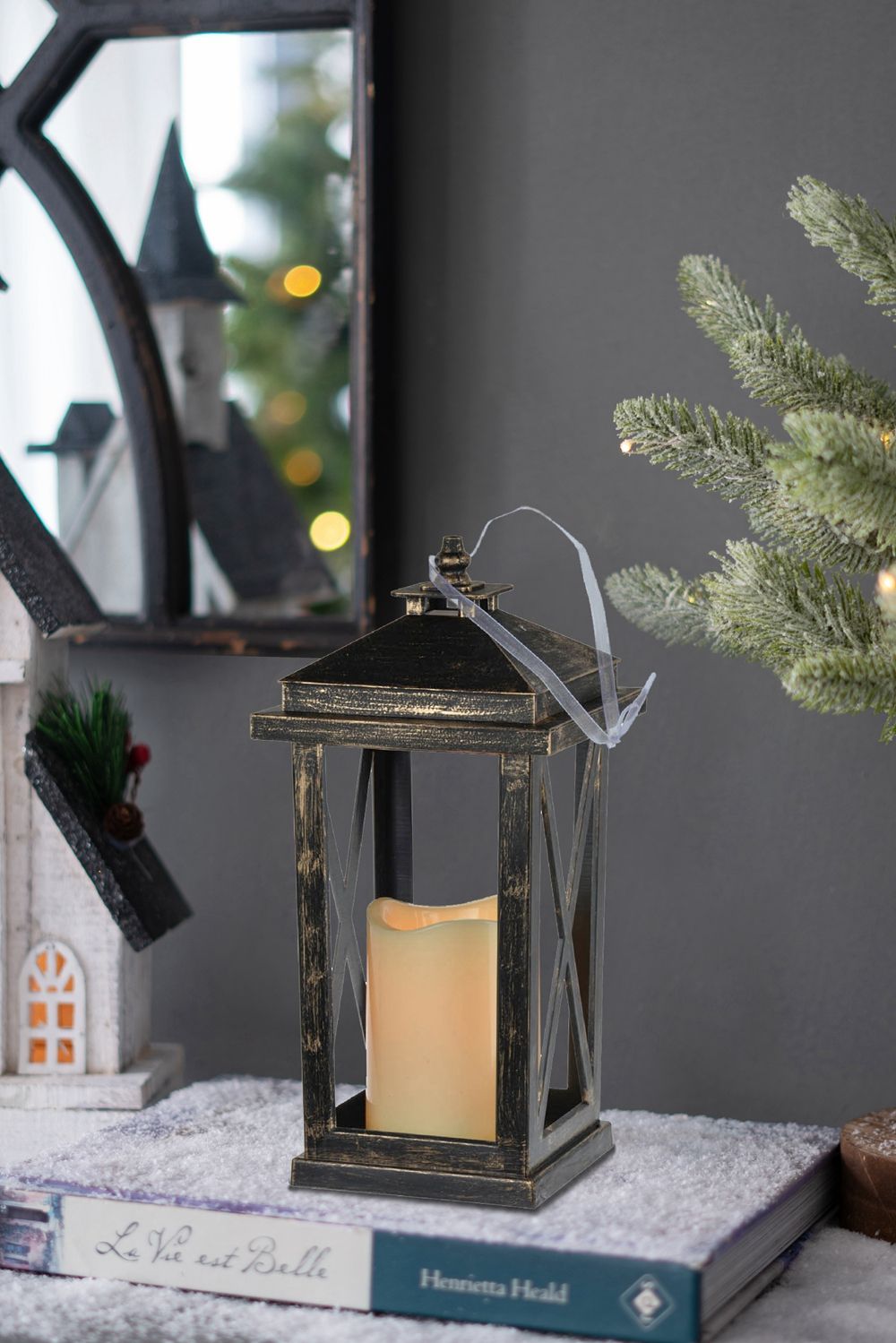 Menifee - Lantern With Led Candle (Set of 2) - Best Buy Furniture