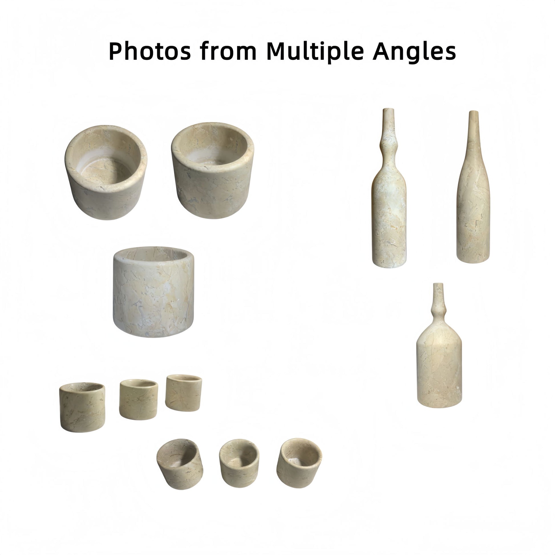 7 Pieces Luxury Natural Marble Living Room Accessories Set - Best Buy Furniture