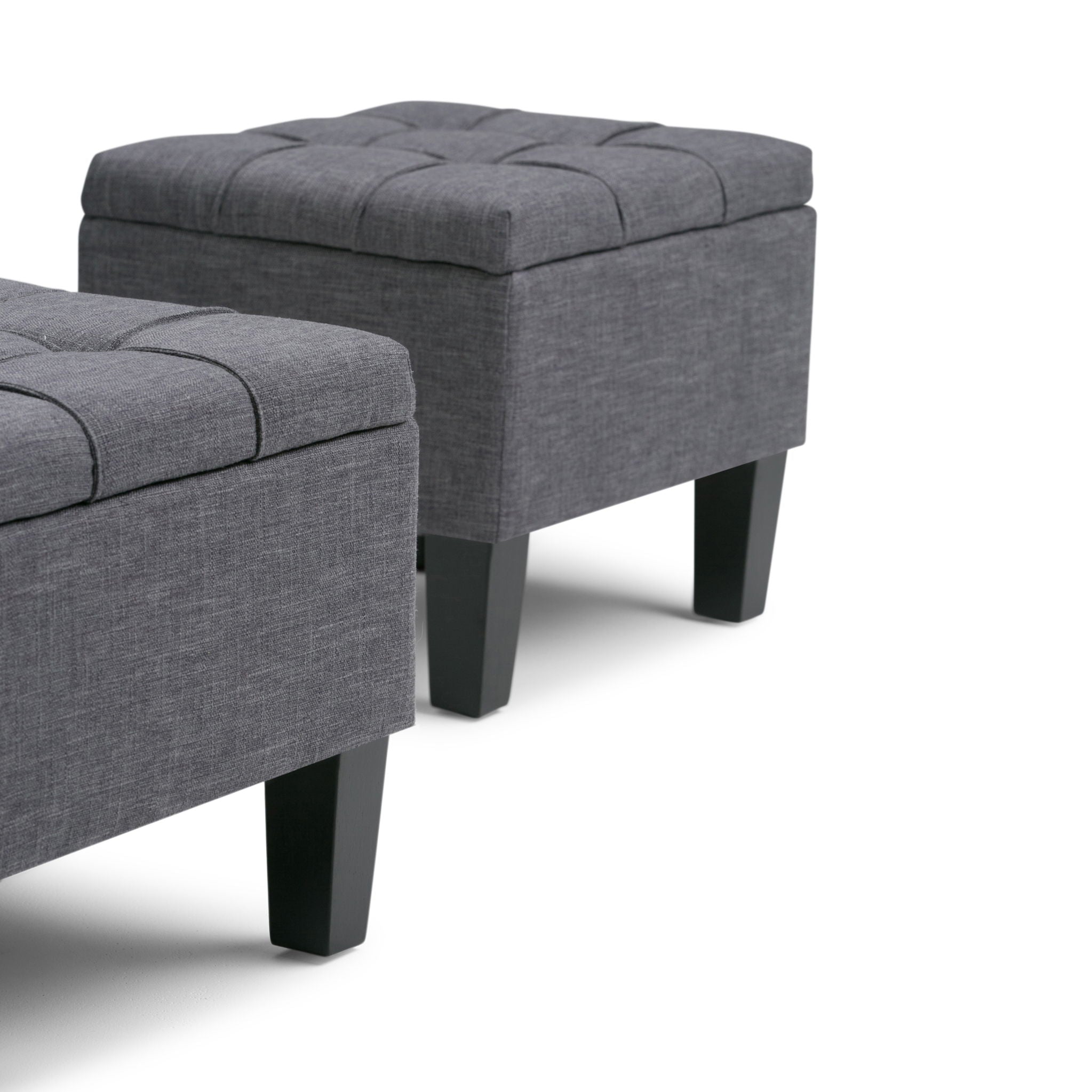 Dover - 3 Piece Storage Ottoman Contemporary Design - Best Buy Furniture
