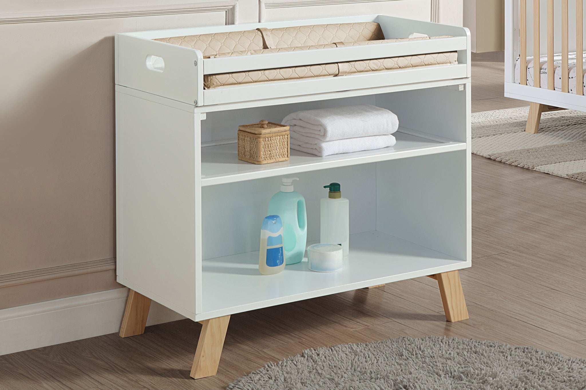 Livia - Multi Purpose Changing Table - Two Tone - Best Buy Furniture