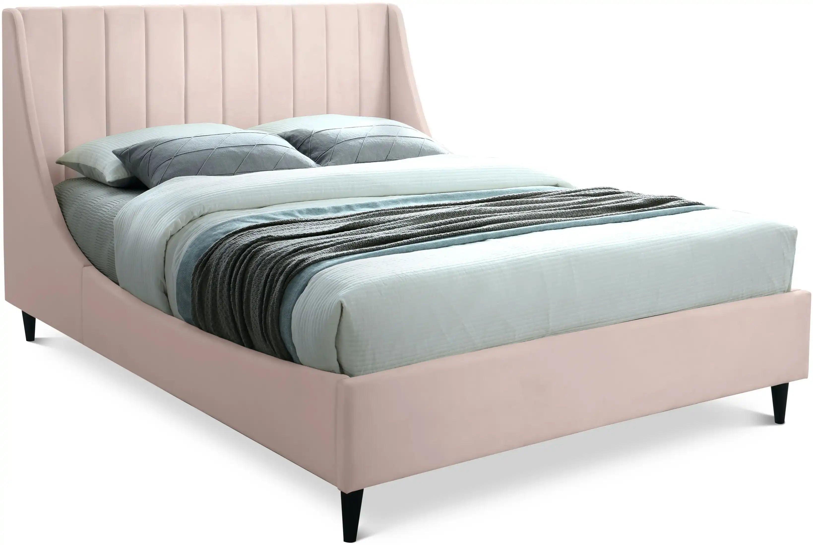 Eva - Velvet Bed - Best Buy Furniture