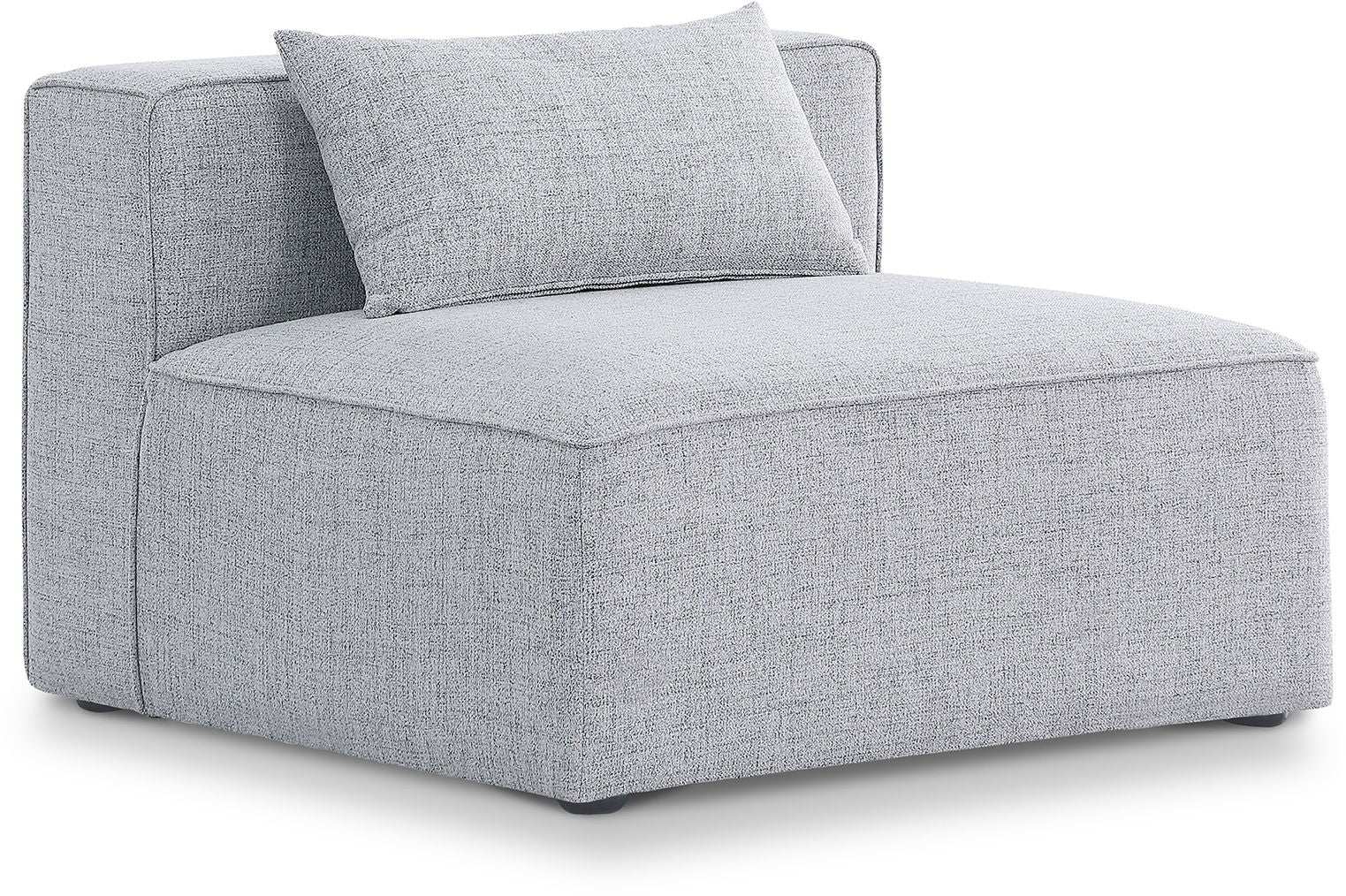 Cube - Linen Armless Chair - Best Buy Furniture