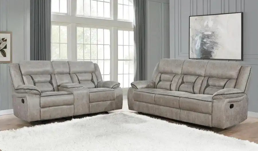 Greer - Upholstered Reclining Sofa Set - Best Buy Furniture