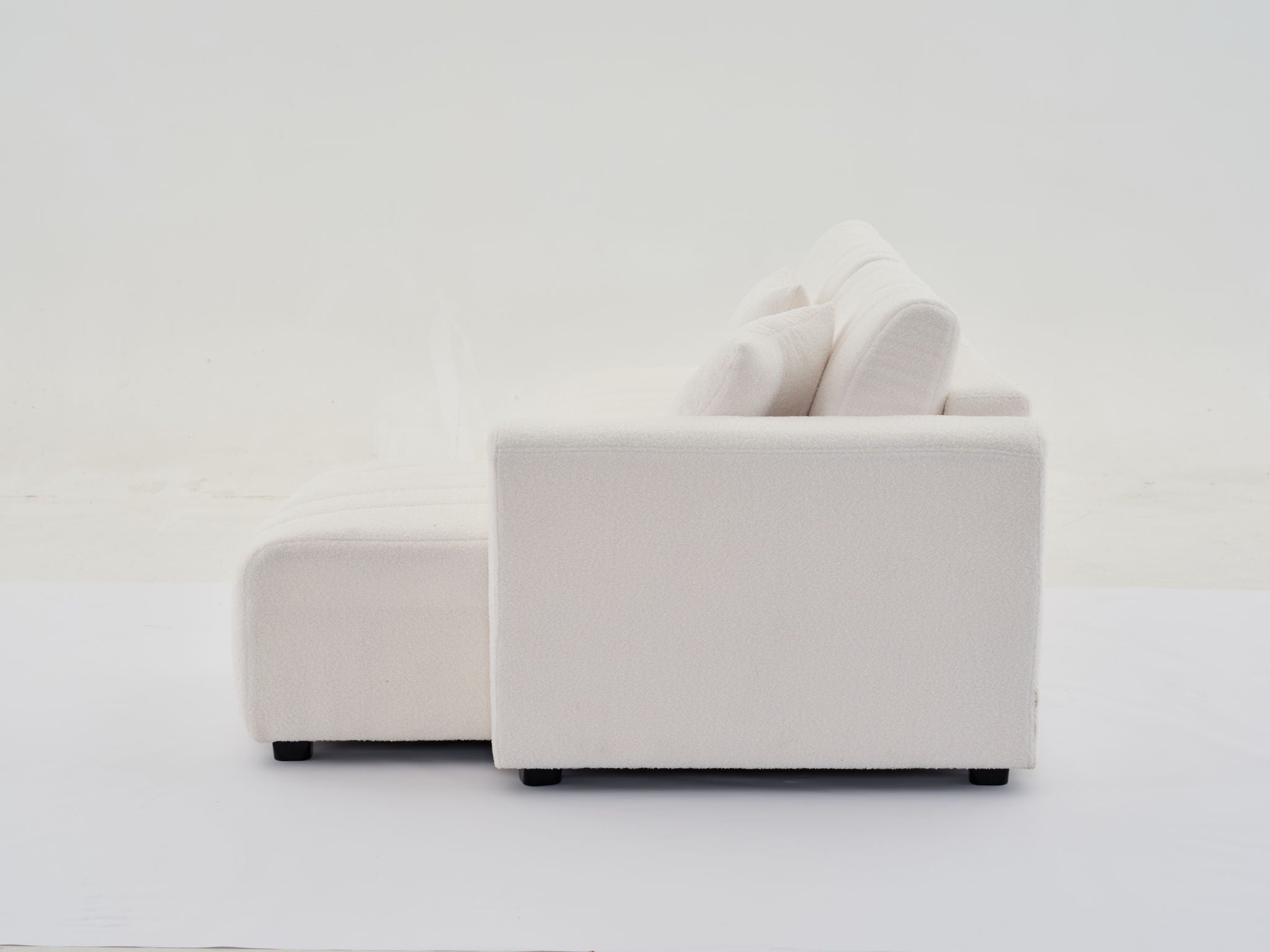 Jessica - Lamb Wool Sectional Sofa With Chaise, Versatile Configuration - Best Buy Furniture