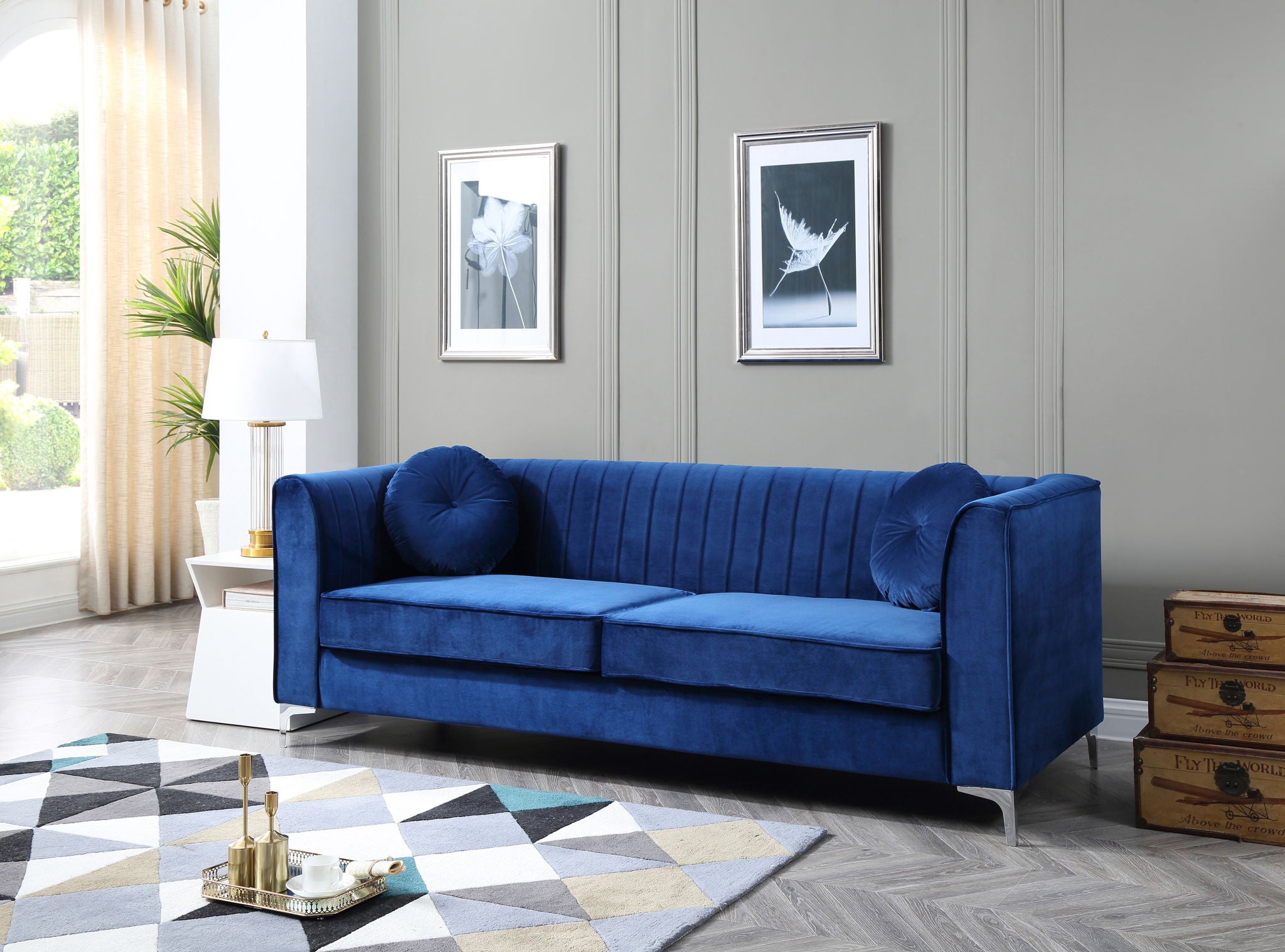 Delray - Micro Suede Sofa - Best Buy Furniture