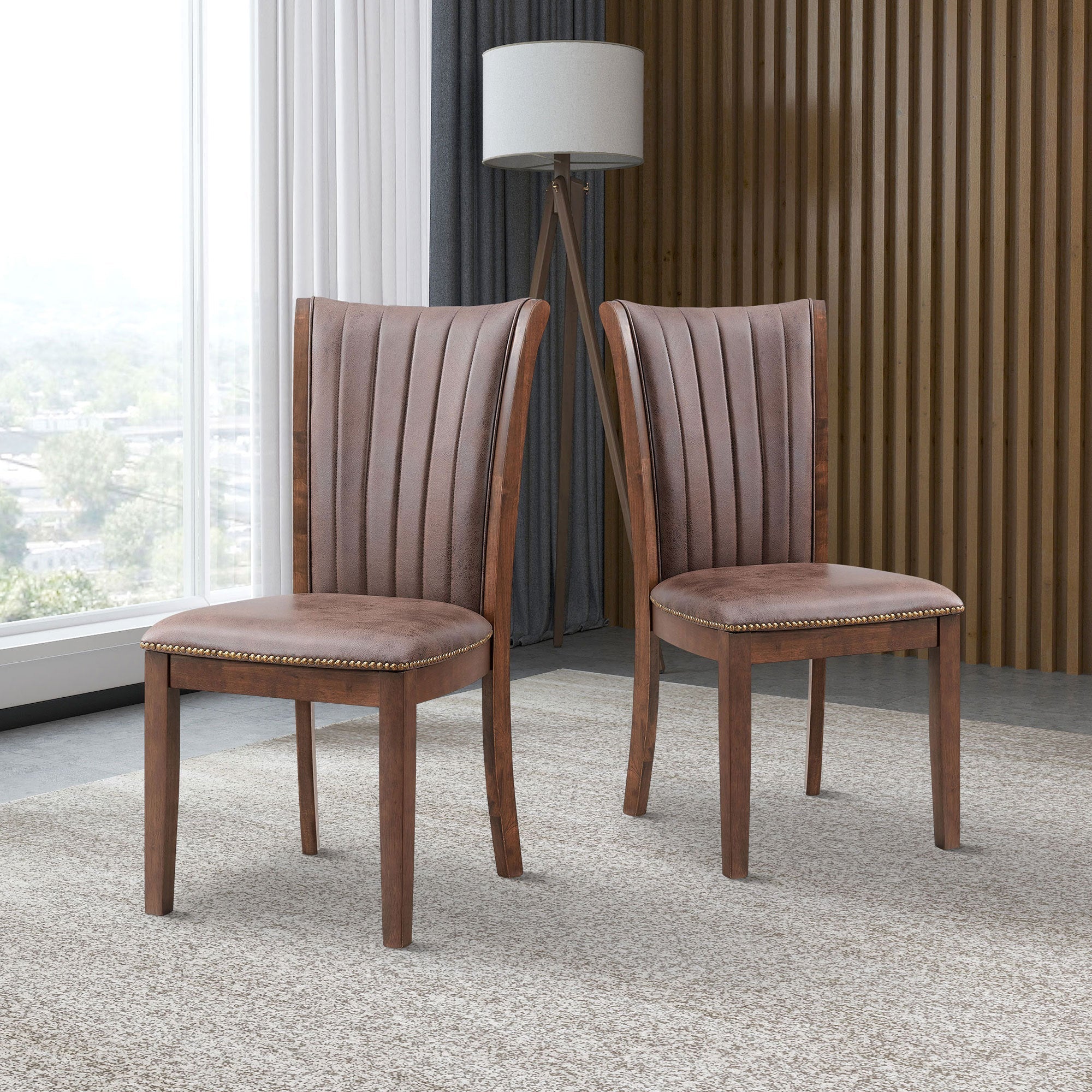 Set of 2 Mid-Century Modern Dining Chairs - Best Buy Furniture