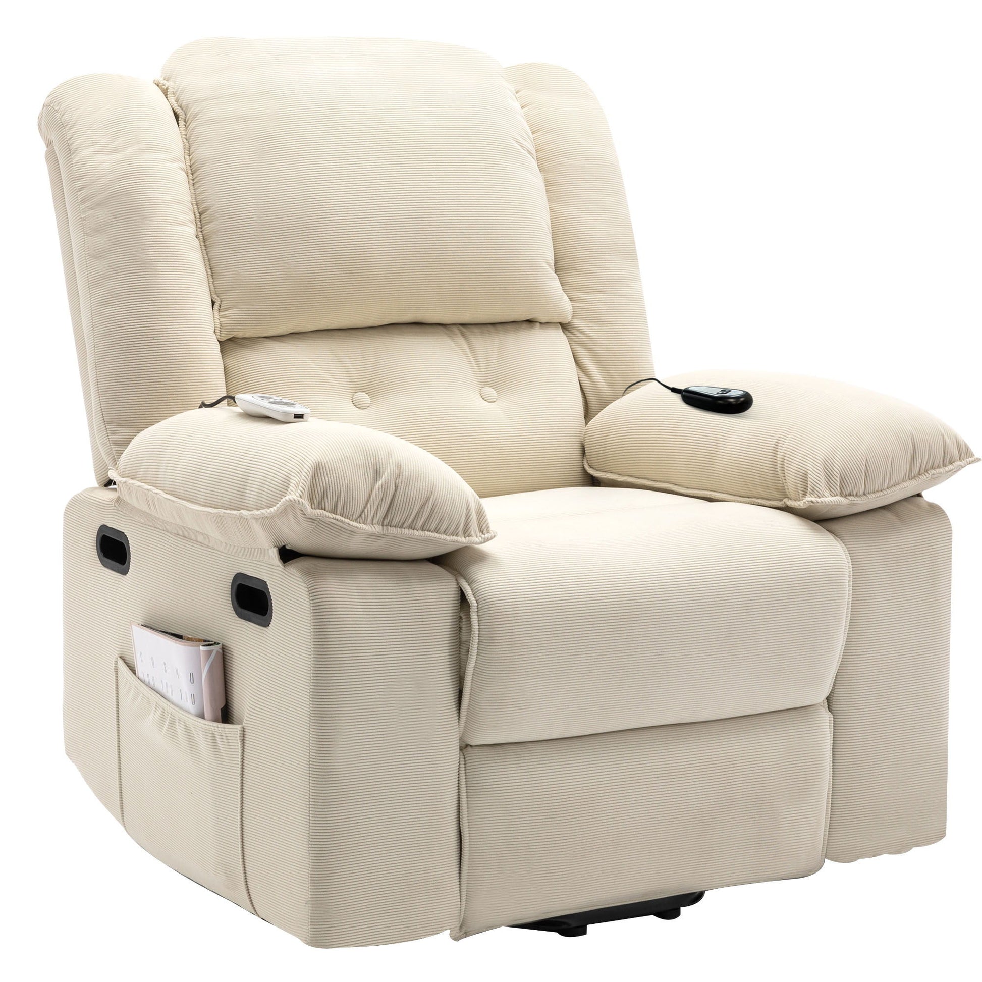 Massage Recliner Power Lift Chair With Adjustable Massage And Heating Function - Best Buy Furniture