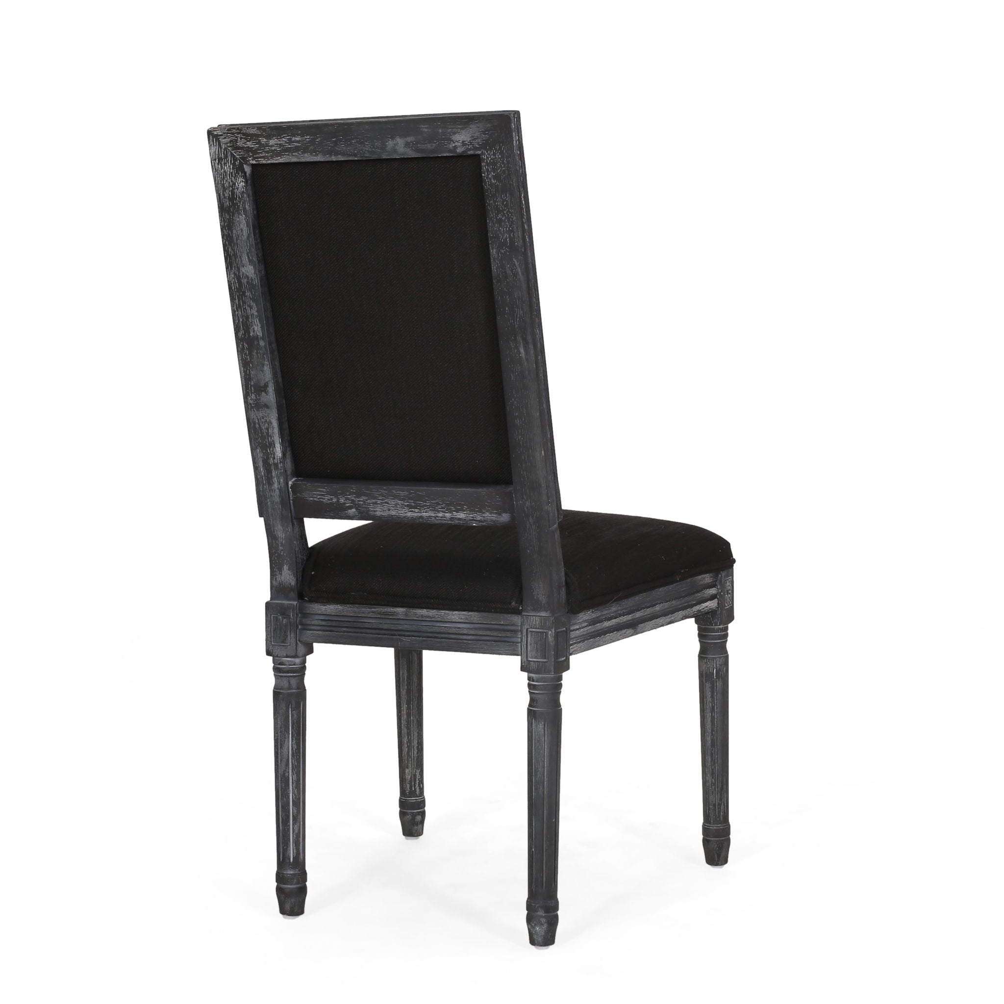 French Country Style Dining Chair With Upholstered Seating And Fluted Legs - Best Buy Furniture