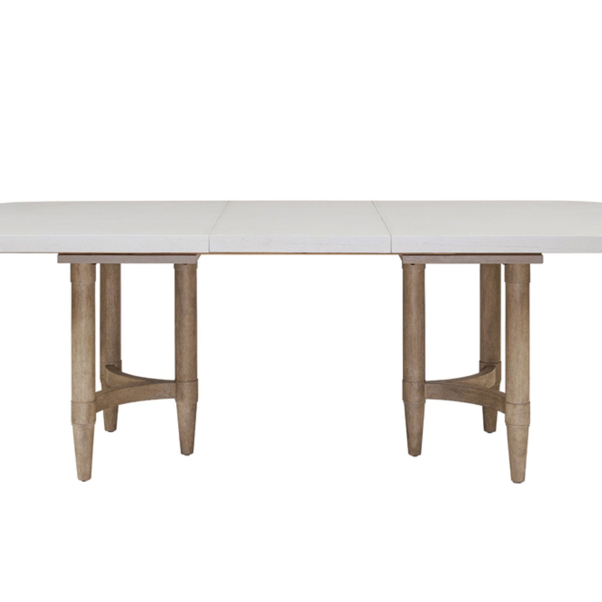 Triad - Double Pedestal Dining Table With Leaf - Sand - Best Buy Furniture