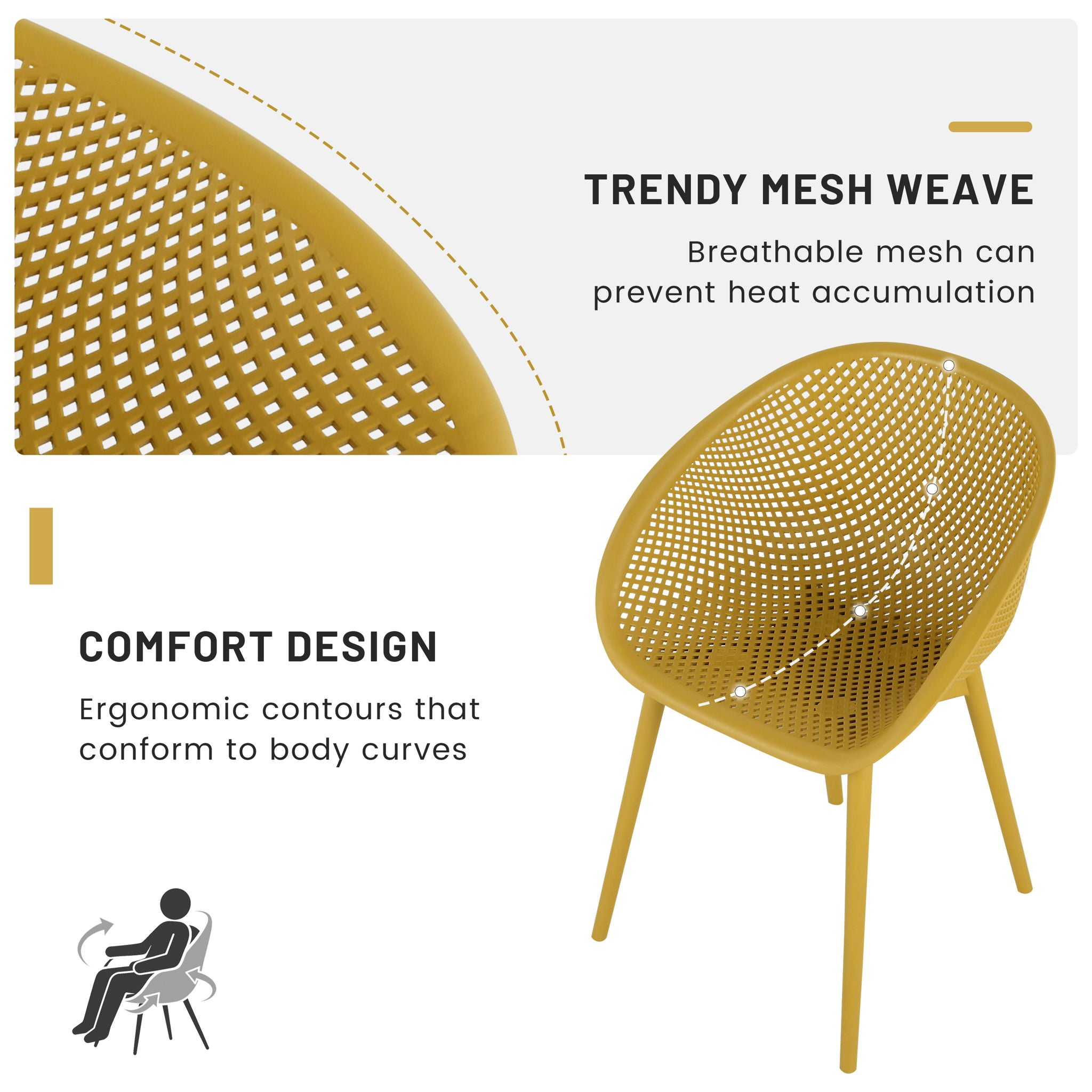 2 Pack Lounge Chair Set & Folding Square Table