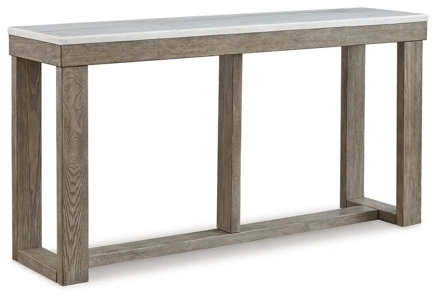 Loyaska - Sofa Table - Brown / Ivory - Best Buy Furniture